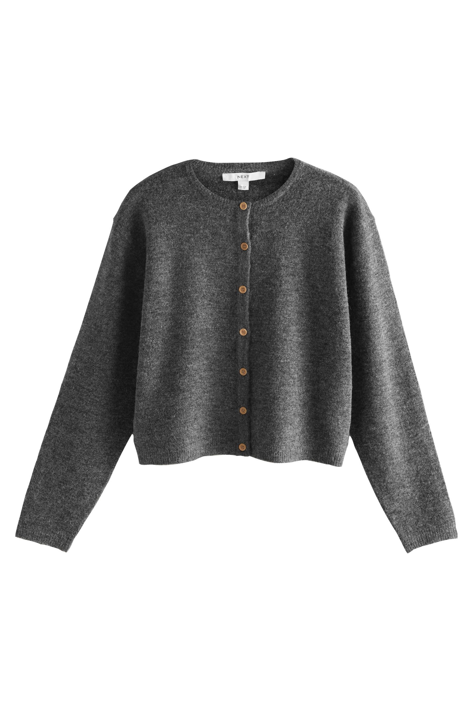 Next Strickjacke Strickjacke mit Rundhalsausschnitt (1-tlg) günstig online kaufen