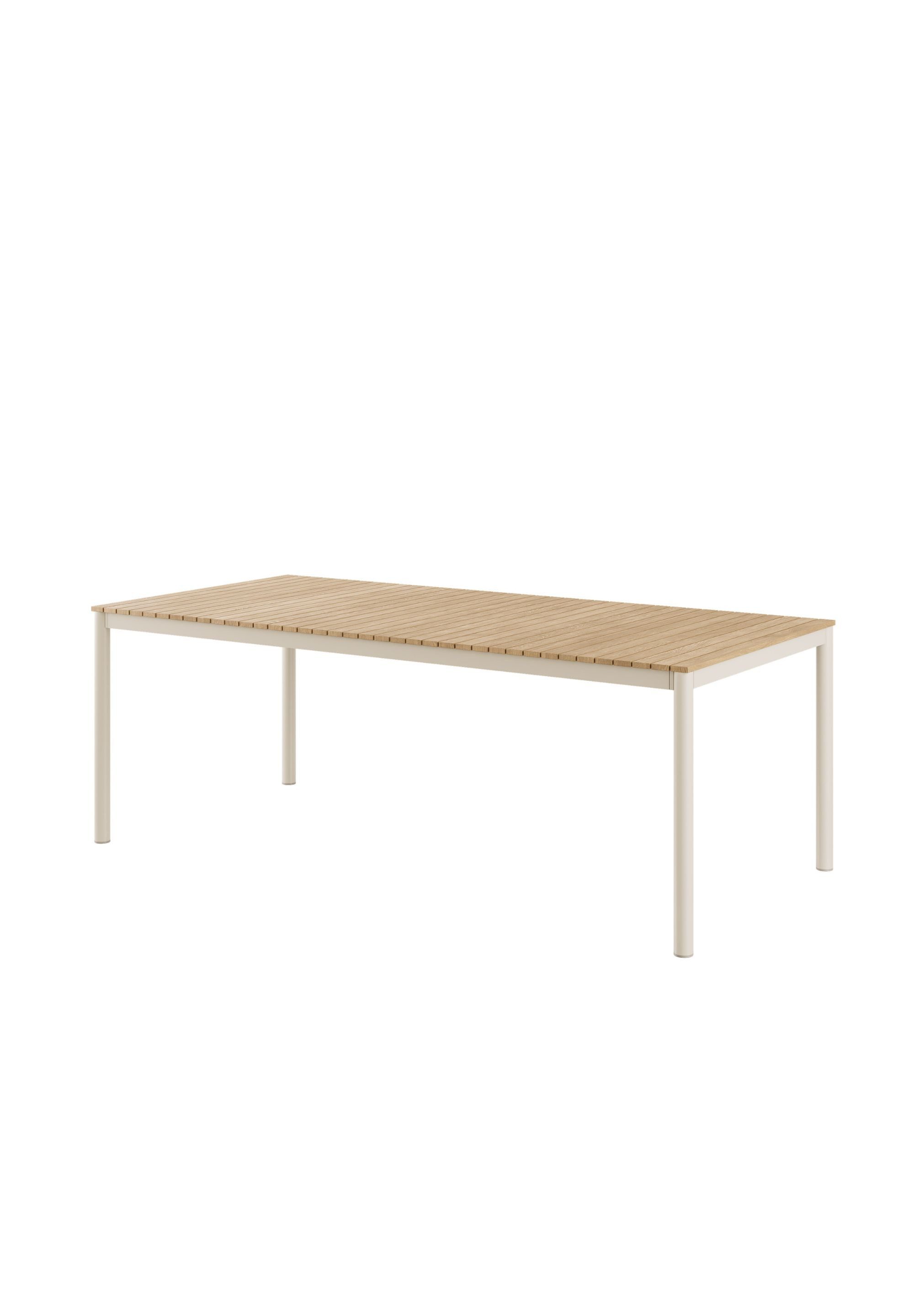 Cinas Gartentisch Mood (1-St), Teak, Aluminium, Runde Beine, Skandinavisch, Garten, Balkon