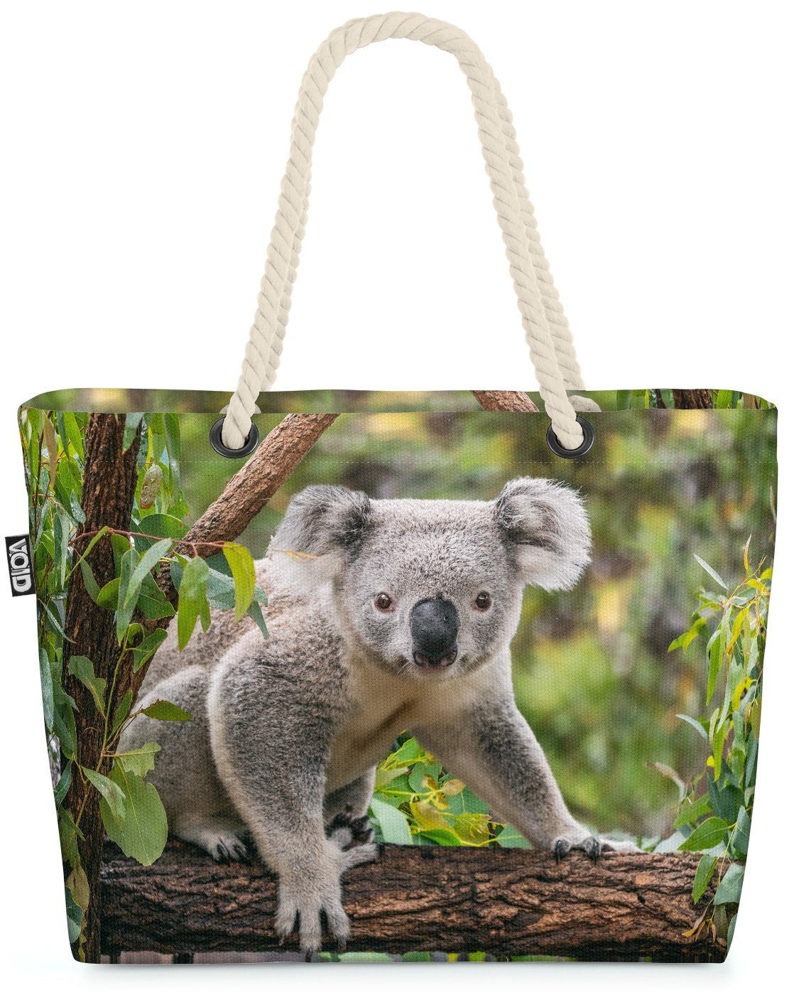 Koala Tier Eukalyptus Australien Beach Foto Park Bag VOID Baum Zoo Koalabär Bär Strandtasche (1-tlg),