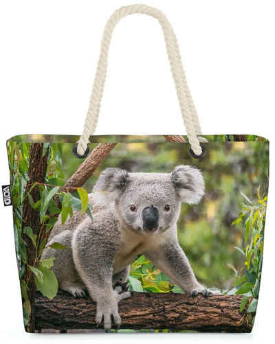 VOID Strandtasche (1-tlg), Koala Beach Bag Foto Tier Park Zoo Koalabär Bär Baum Eukalyptus Australien