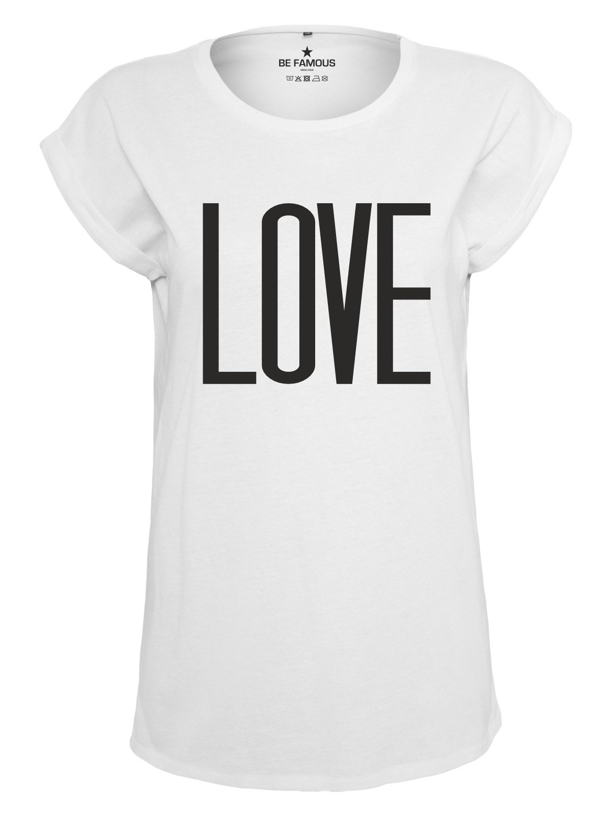 Be Famous Print-Shirt Classic Roll Up günstig online kaufen