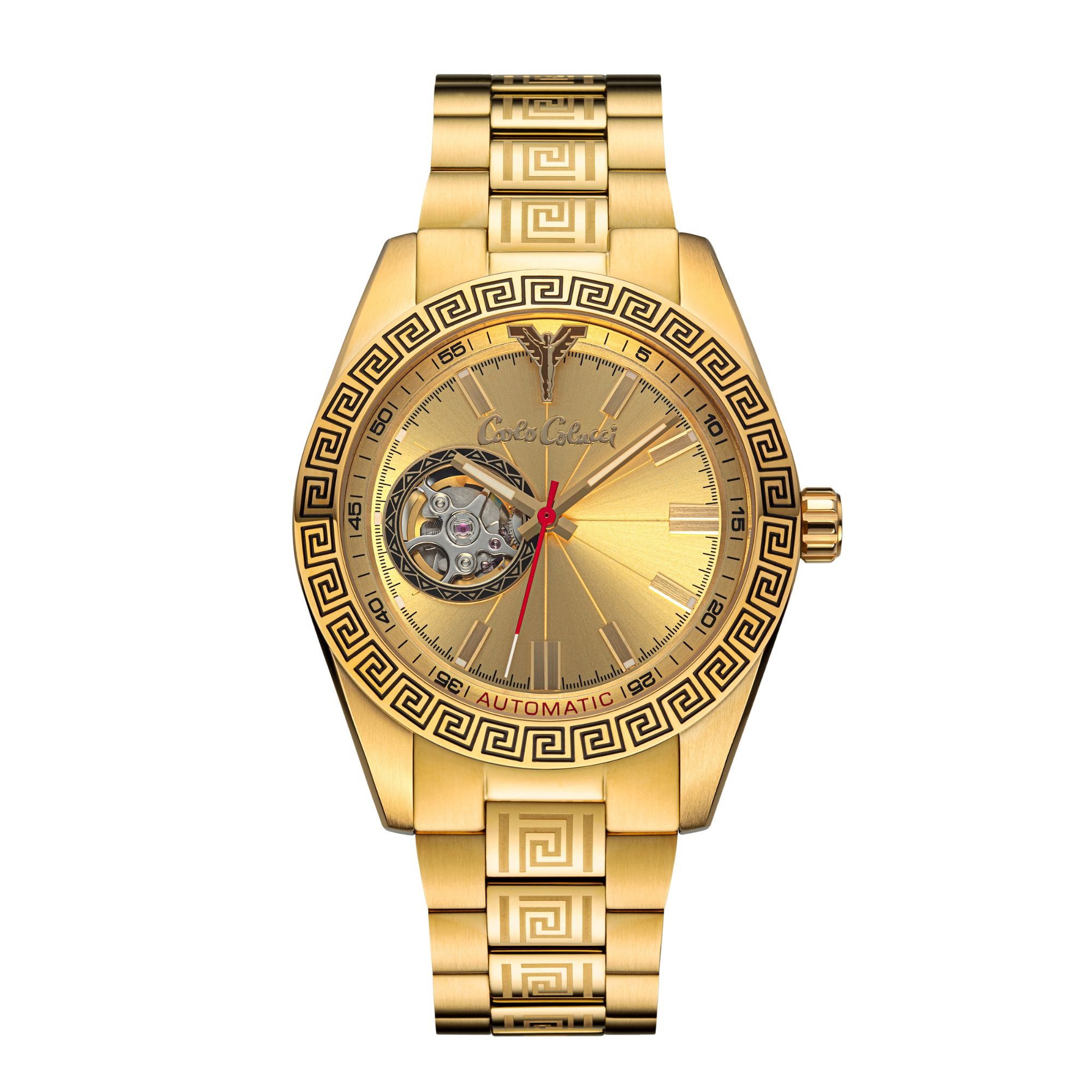 CARLO COLUCCI Automatikuhr CC303-1, Armbanduhr, Herrenuhr, Mechanische Uhr, Edelstahlarmband, analog