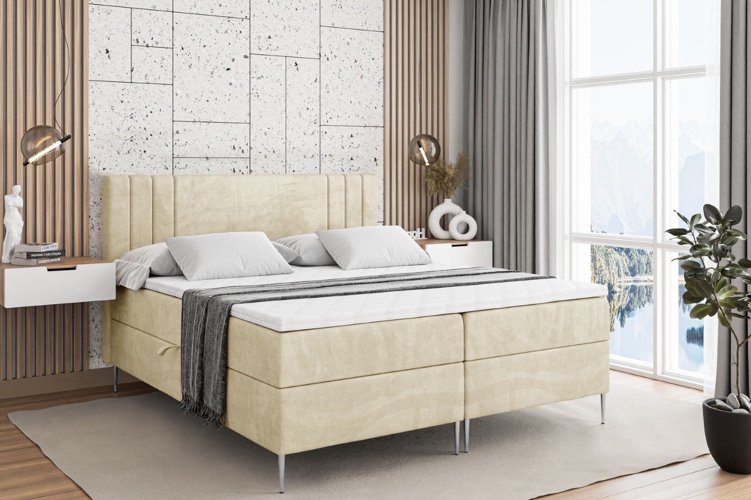 ALTDECOR Boxbett IDRIKO-F (Multipocket-Matratze H4, H3 günstig online kaufen