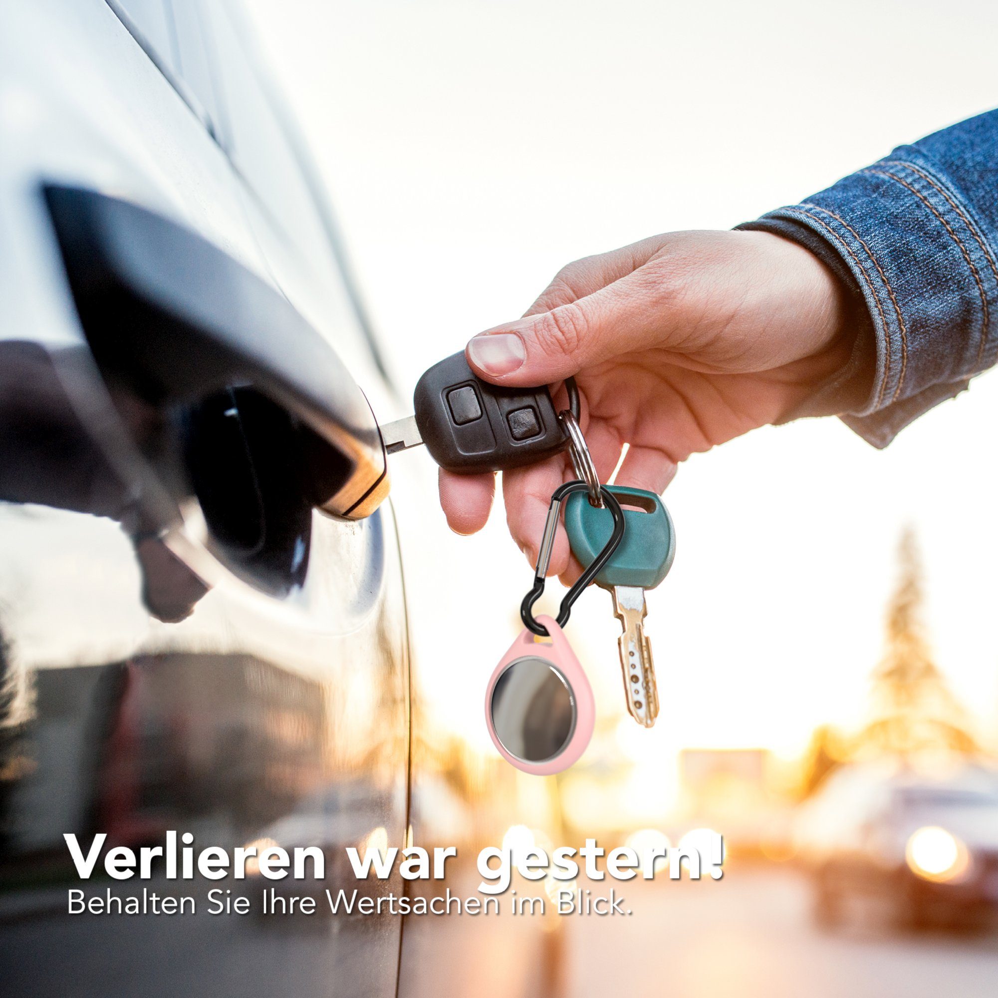 EAZY CASE Schlüsselanhänger Anhänger kompatibel mit Apple AirTag, Schutzhül günstig online kaufen