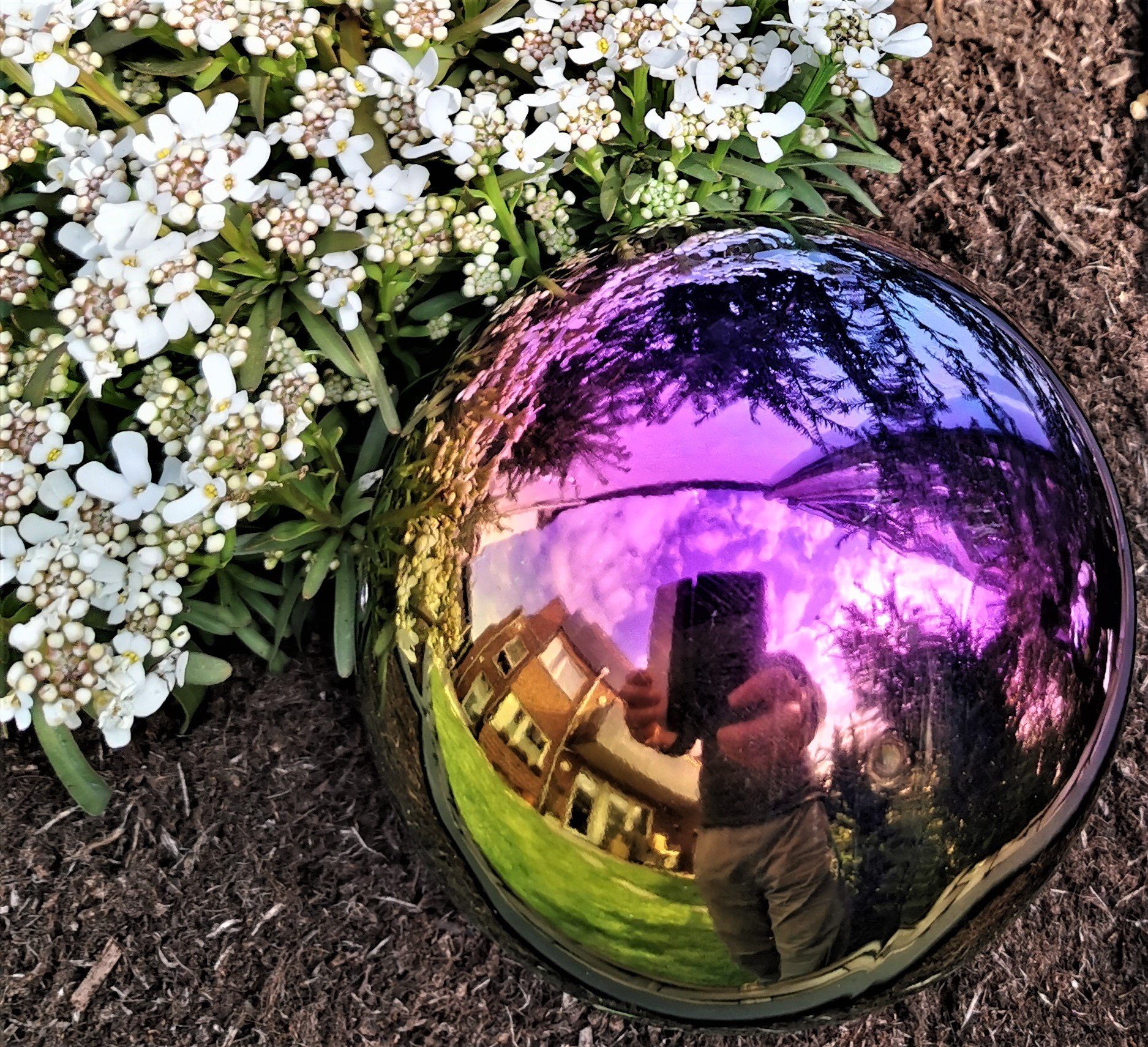 Regenbogen poliert 15 Dekokugel Edelstahl Regenbogenfarben Größen verschiedenen Edelstahlkugel Dekorationskugel Gartendekoration Bocker Jürgen 50 Gartenkugel Dekokugel Rainbow - Garten-Ambiente von in cm