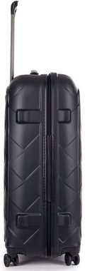 Stratic Hartschalen-Trolley Leather&More L, matt black, 4 Rollen, Reisekoffer großer Koffer Aufgabegepäck TSA-Zahlenschloss