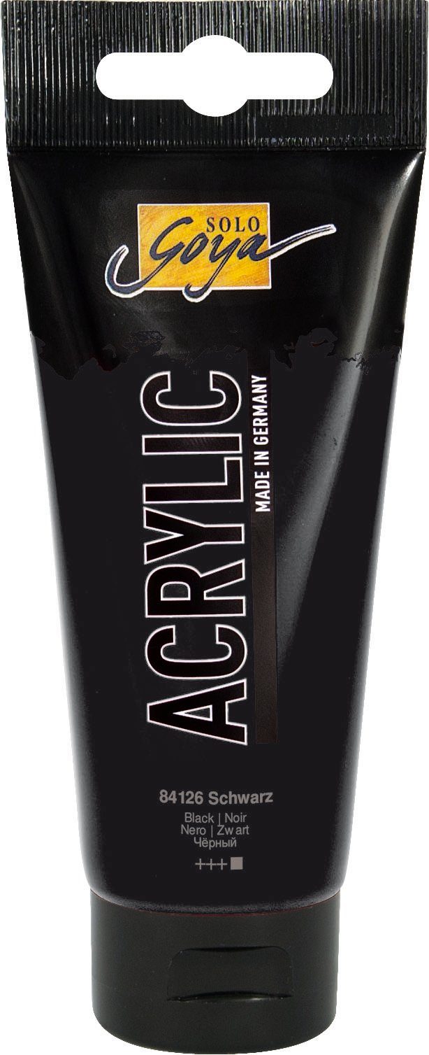 Acrylic, Schwarz Solo Acrylfarbe 100 ml Kreul Goya