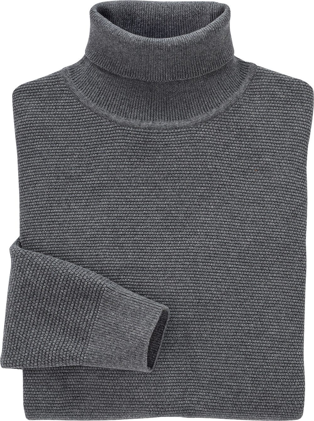 Otto Kern Rollkragenpullover Edle Reiskornstruktur