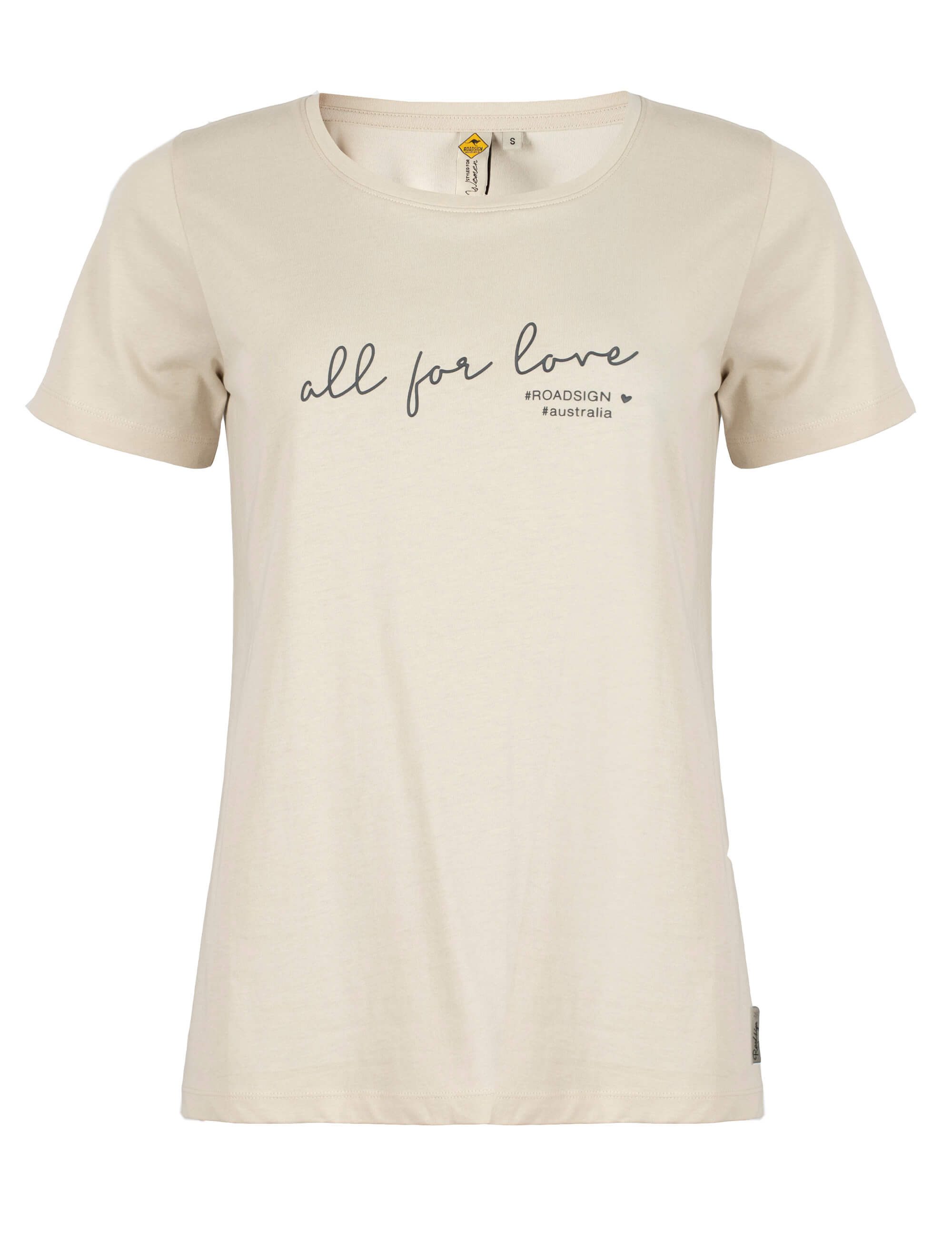 ROADSIGN australia T-Shirt Bondi Love (1, 1-tlg., 1) schlichter Look mit fein gesticktem Schriftzug