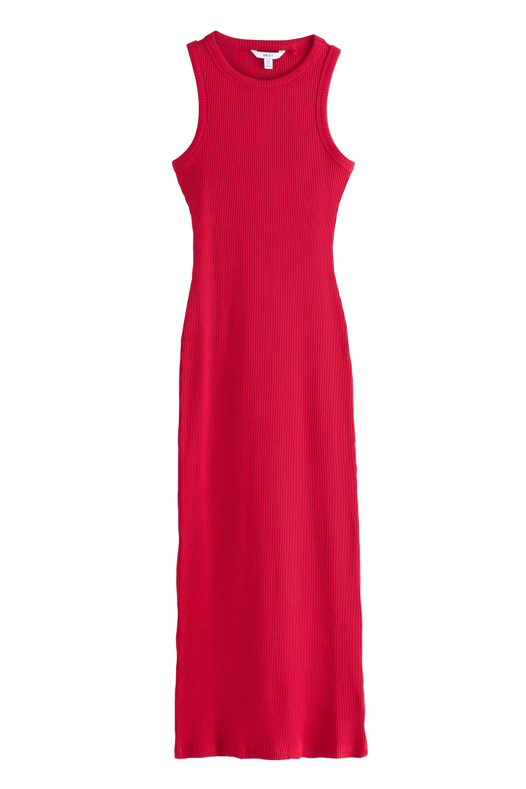 Next Maxikleid Geripptes, ärmelloses Maxikleid mit günstig online kaufen