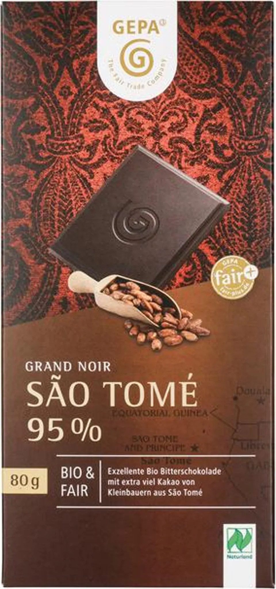 GEPA Schokolade Gepa Grand Noir Sao Tomé 95% 80g