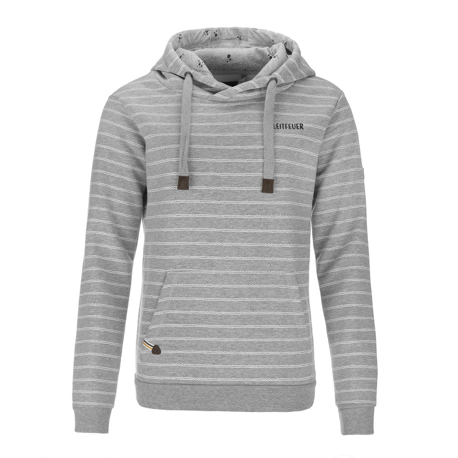 Leitfeuer Kapuzenpullover Damen Sweathoody mit Wellen-Streifen günstig online kaufen