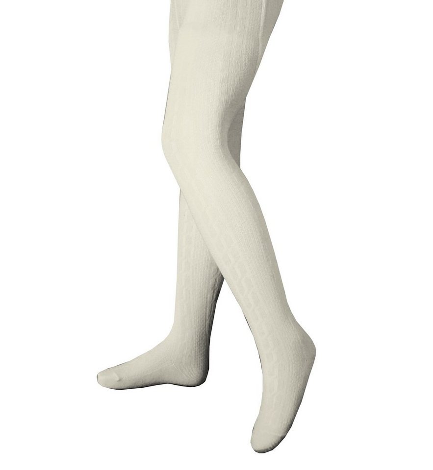 WERI SPEZIALS Strumpfhersteller GmbH Strickstrumpfhose Kinderstrumpfhosen  für Mädchen >>Boho Style<< mit Baumwolle