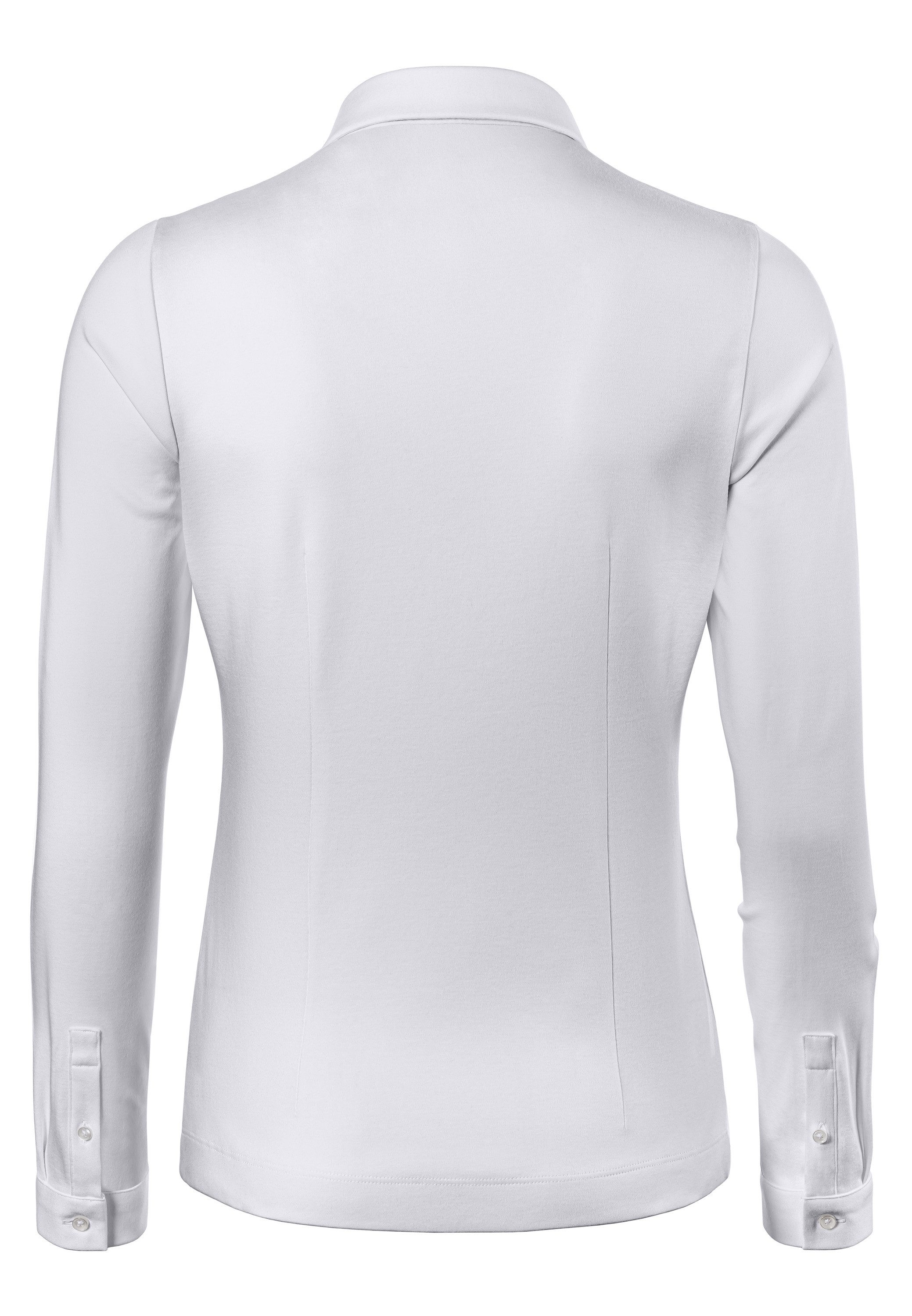 Vincenzo Boretti Klassische Bluse leicht tailliert Jersey