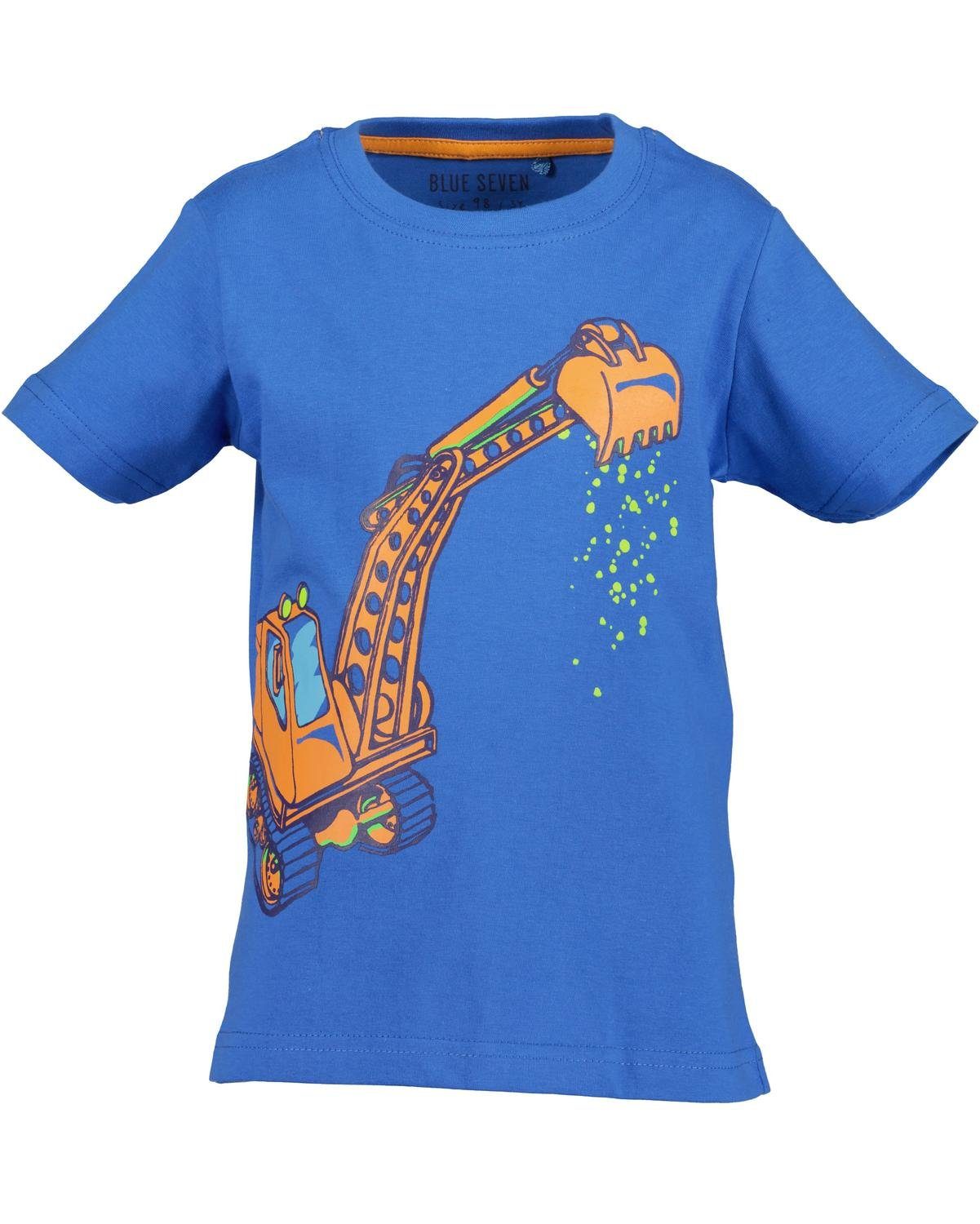 Rundhals kl Blue T-Shirt Kn T-Shirt, Seven