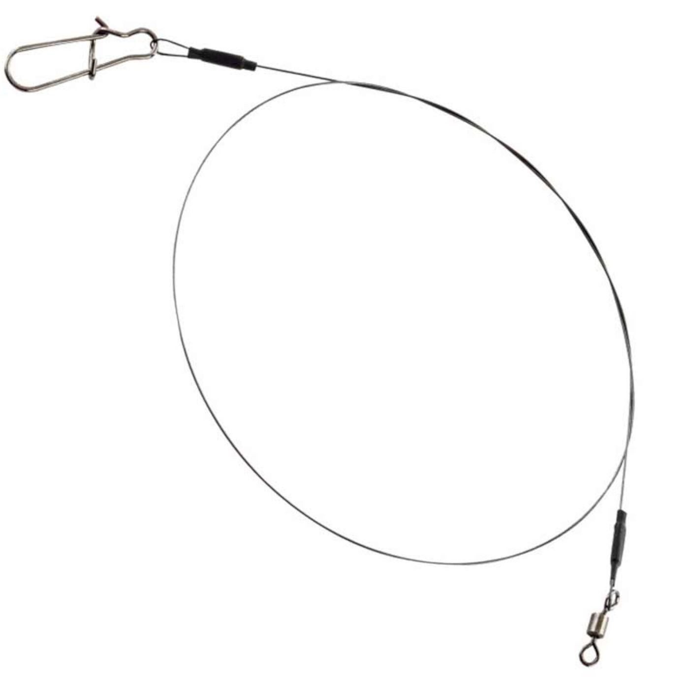 Kunstköder Fox Rage Strike Point Jerk Leader titanium 40cm - 2 Titanvorfächer