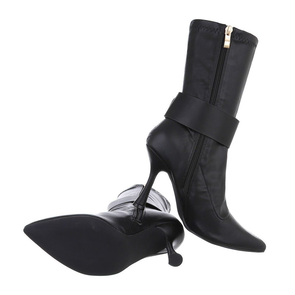 Ital-Design Damen Abendschuhe Elegant High-Heel-Stiefelette (84989540) günstig online kaufen