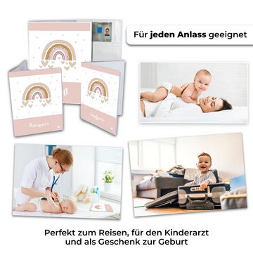 Minilino Mutterpass-Hülle Minilino U Heft Hülle 3-teiliges Premium Set + Impf- & Reisepasshülle