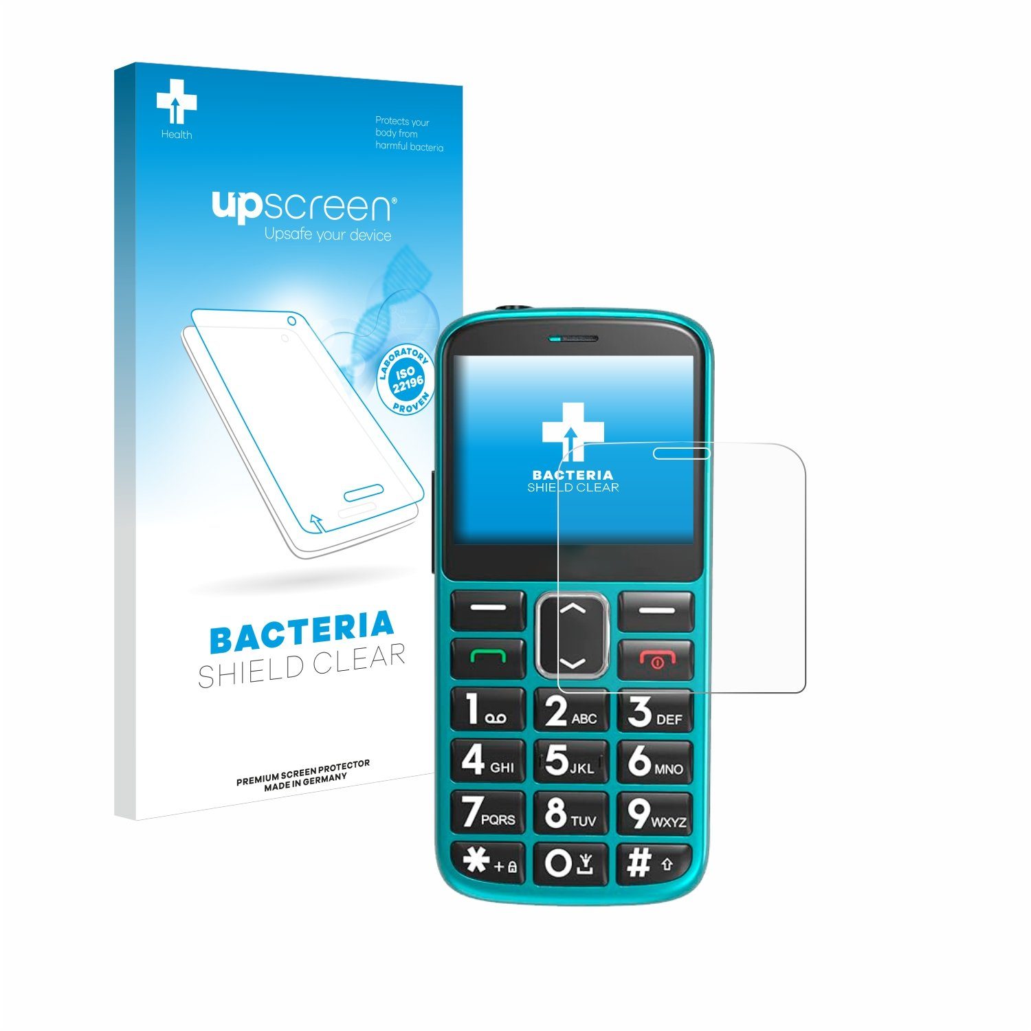 upscreen Schutzfolie für Uleway Seniorenhandy, Displayschutzfolie, Folie Premium klar antibakteriell