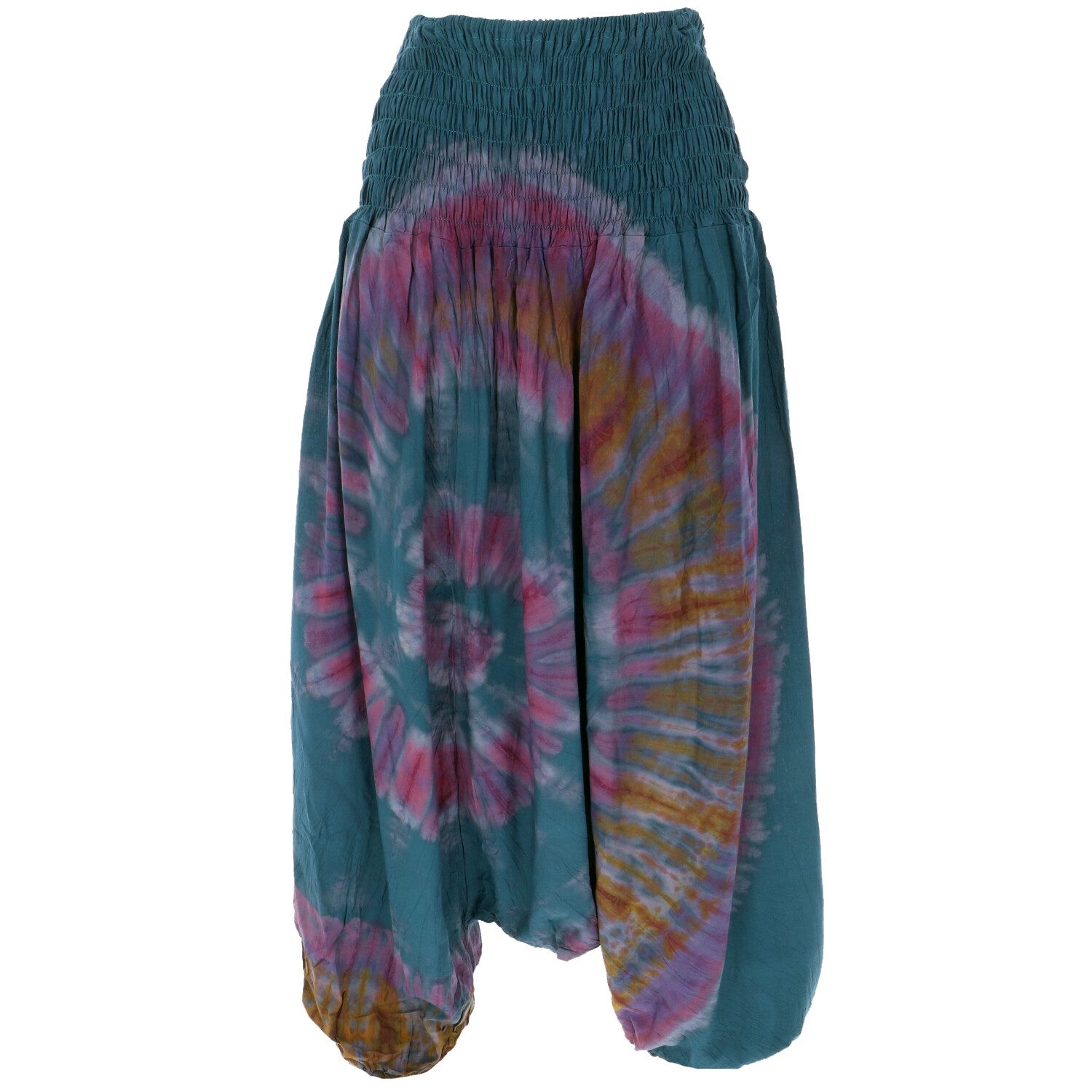 Guru-Shop Relaxhose Batik Afghani Hose, Haremshose, Pluderhose.. Ethno Style, alternative Bekleidung