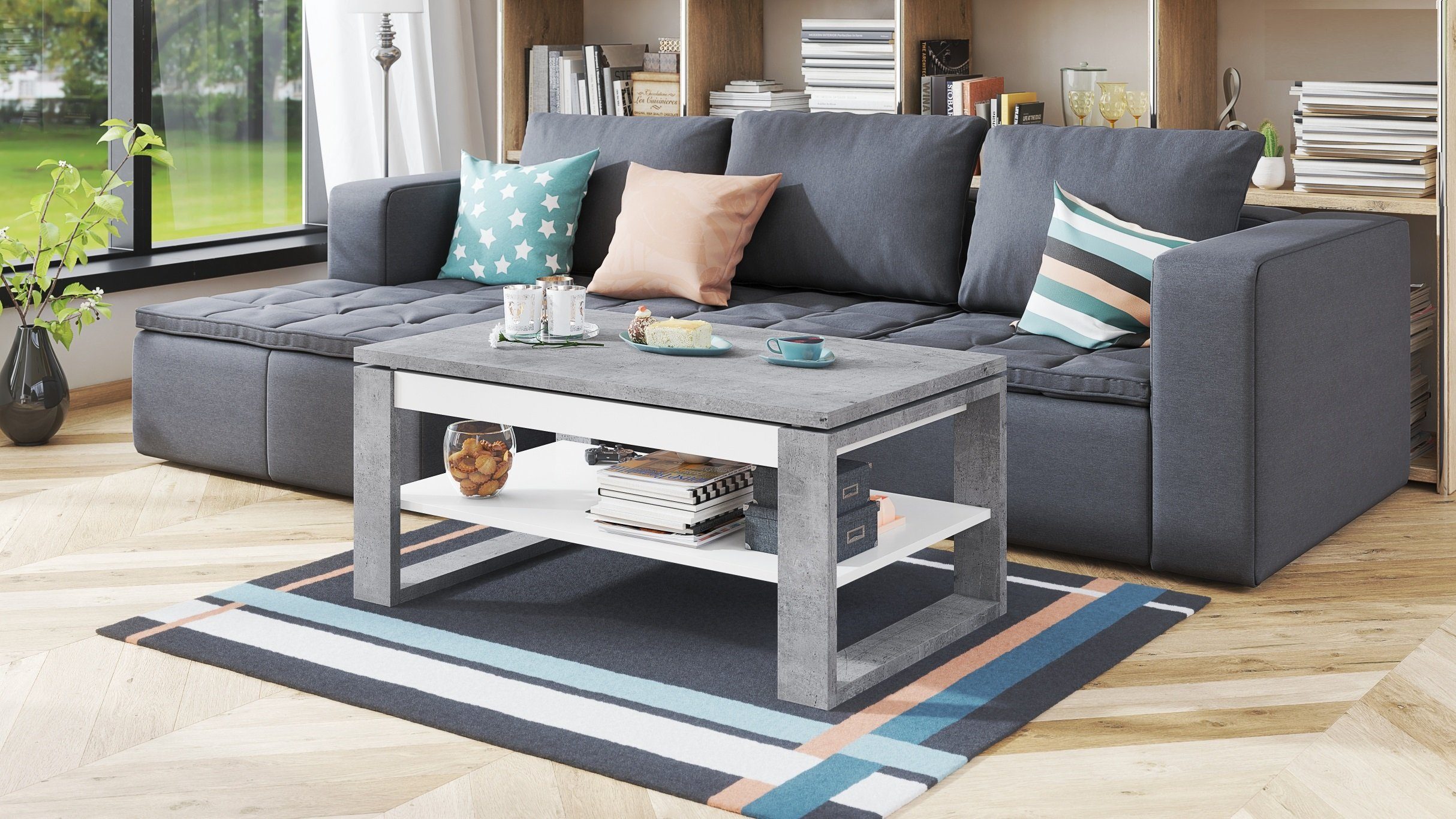 designimpex Couchtisch Design Multifunktionstisch Nuo Arbeitstisch günstig online kaufen