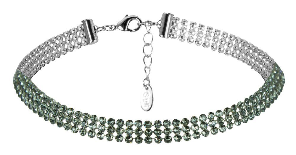 Collier Kropfband Halskette mit Kristallen von Swarovski®