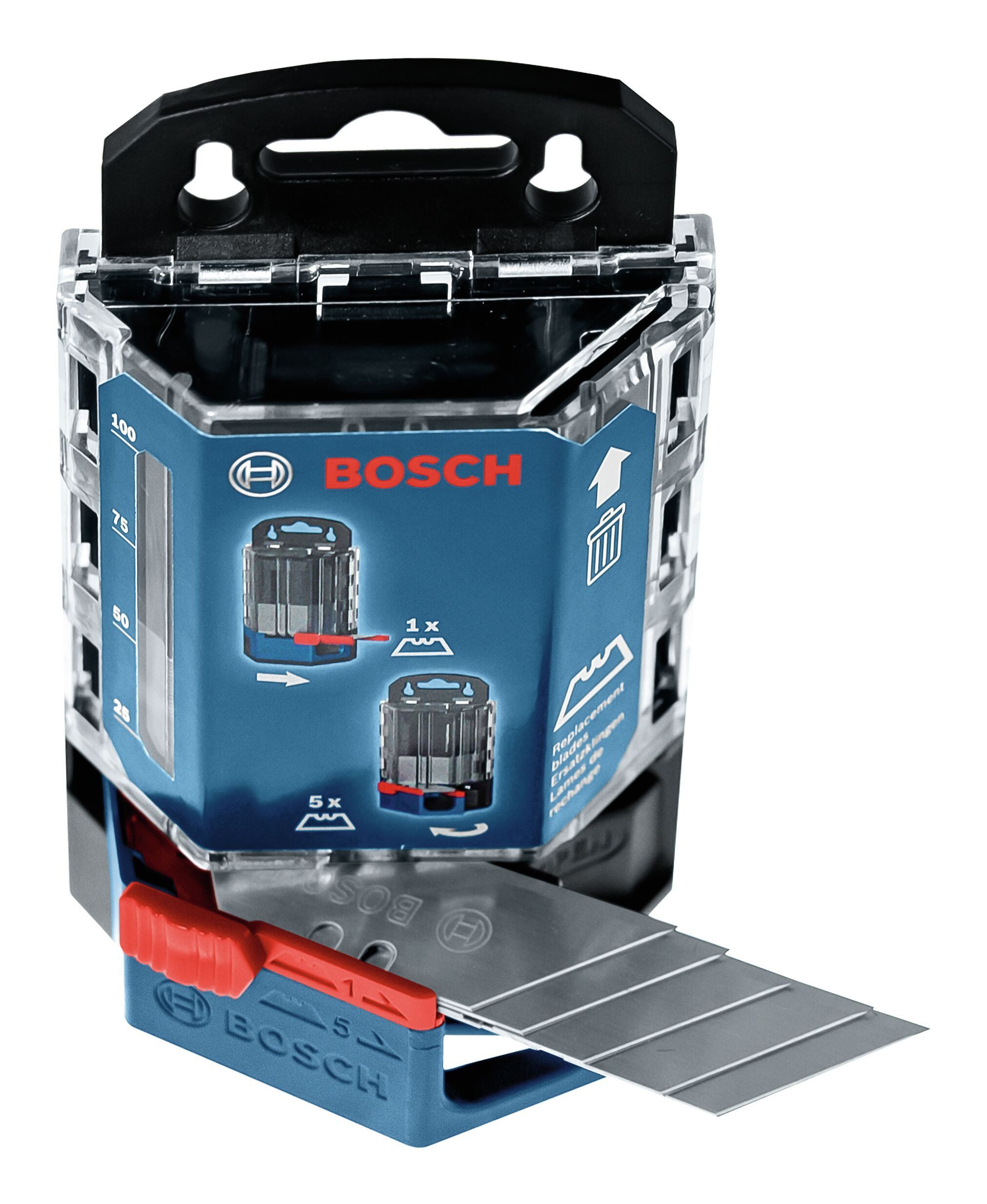 BOSCH Резакиmesser, Klinge: 1.9 cm, (50 Stück), Klingenspender - 50er-Pack