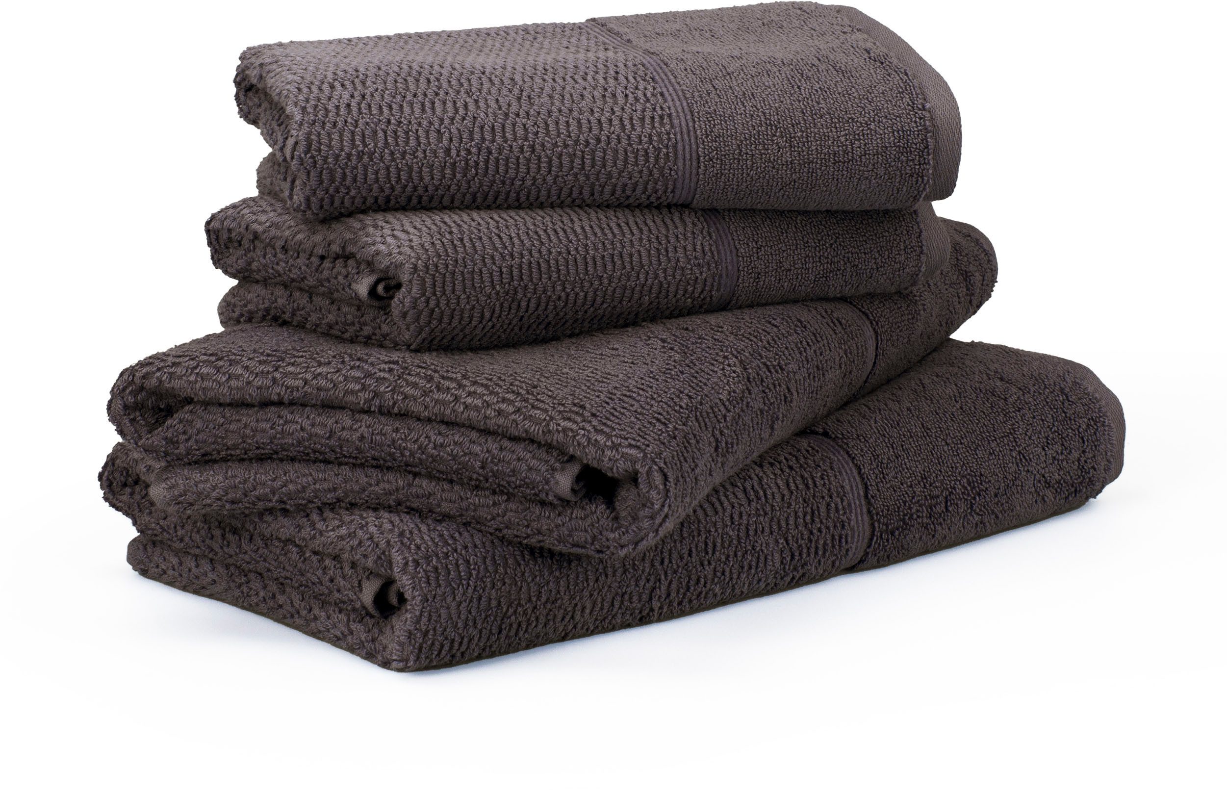 Möve for frottana Handtuch Set "Pearl" Set 4 Stk. Walkfrottier Set: 2x Hand günstig online kaufen