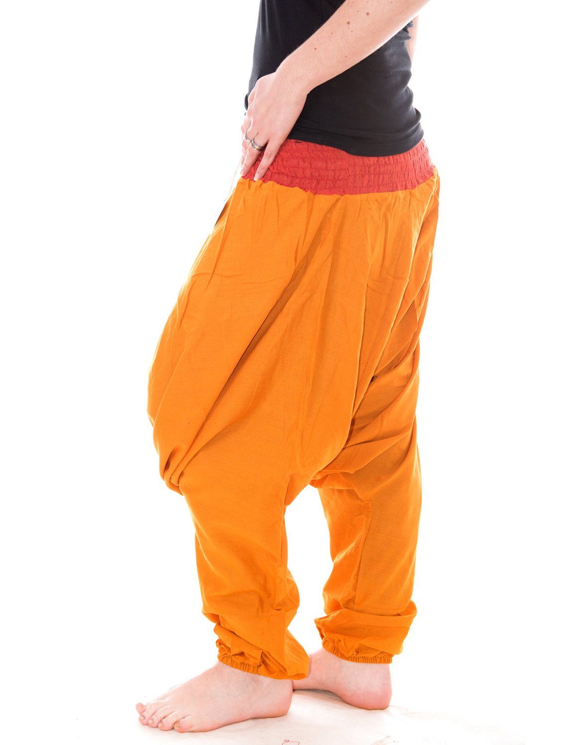 Vishes Haremshose Baumwoll Haremshose mit farbigem günstig online kaufen