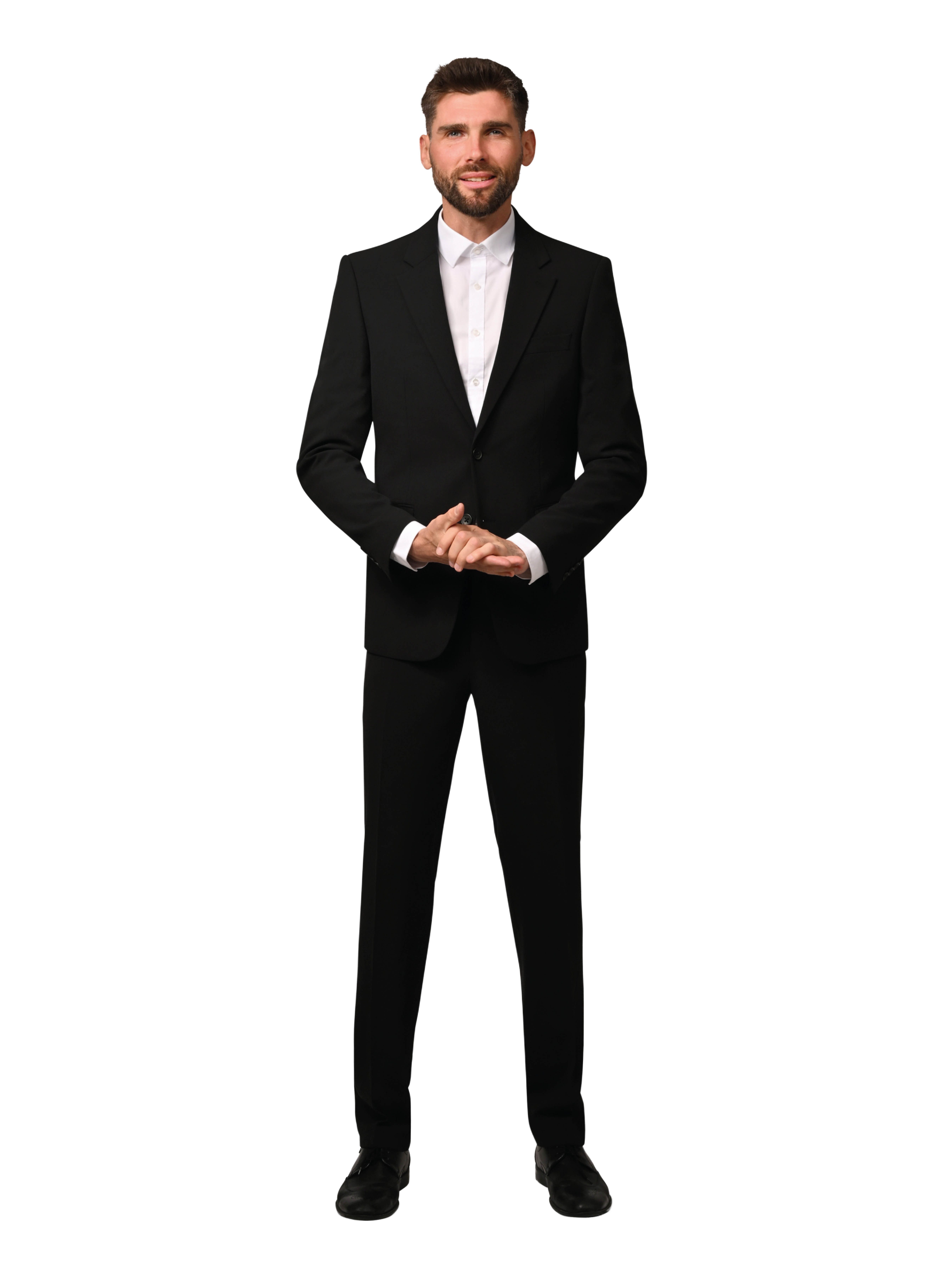 Hirschthal Anzug Herren Business Anzug Slim-Fit (Anzughose & Sakko 2 -tlg. Anzug Set) im eleganten Look