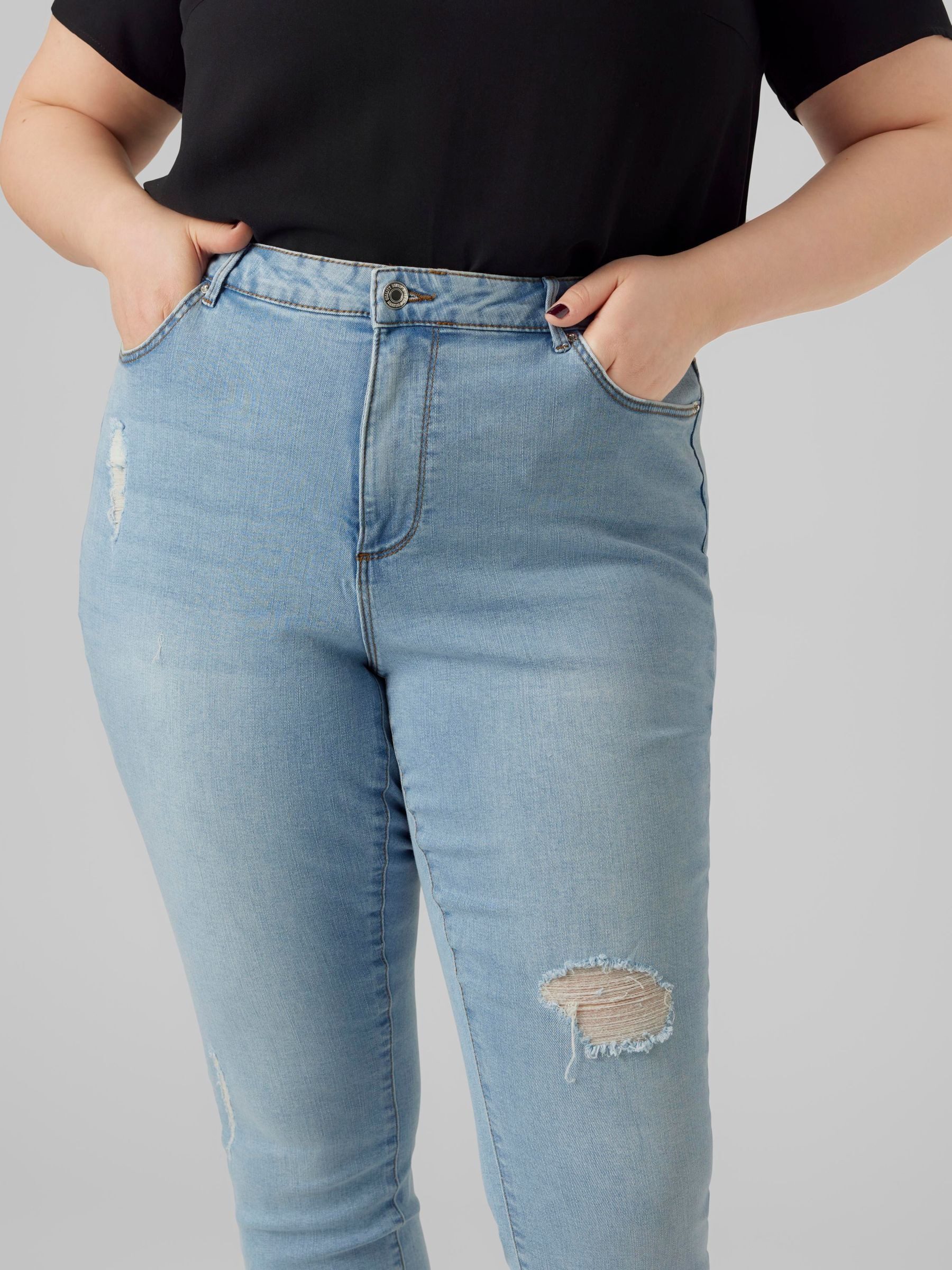 Vero Moda Curve Skinny-fit-Jeans VMSOPHIA HR SKINNY DS VI3376 GA CUR NOOS