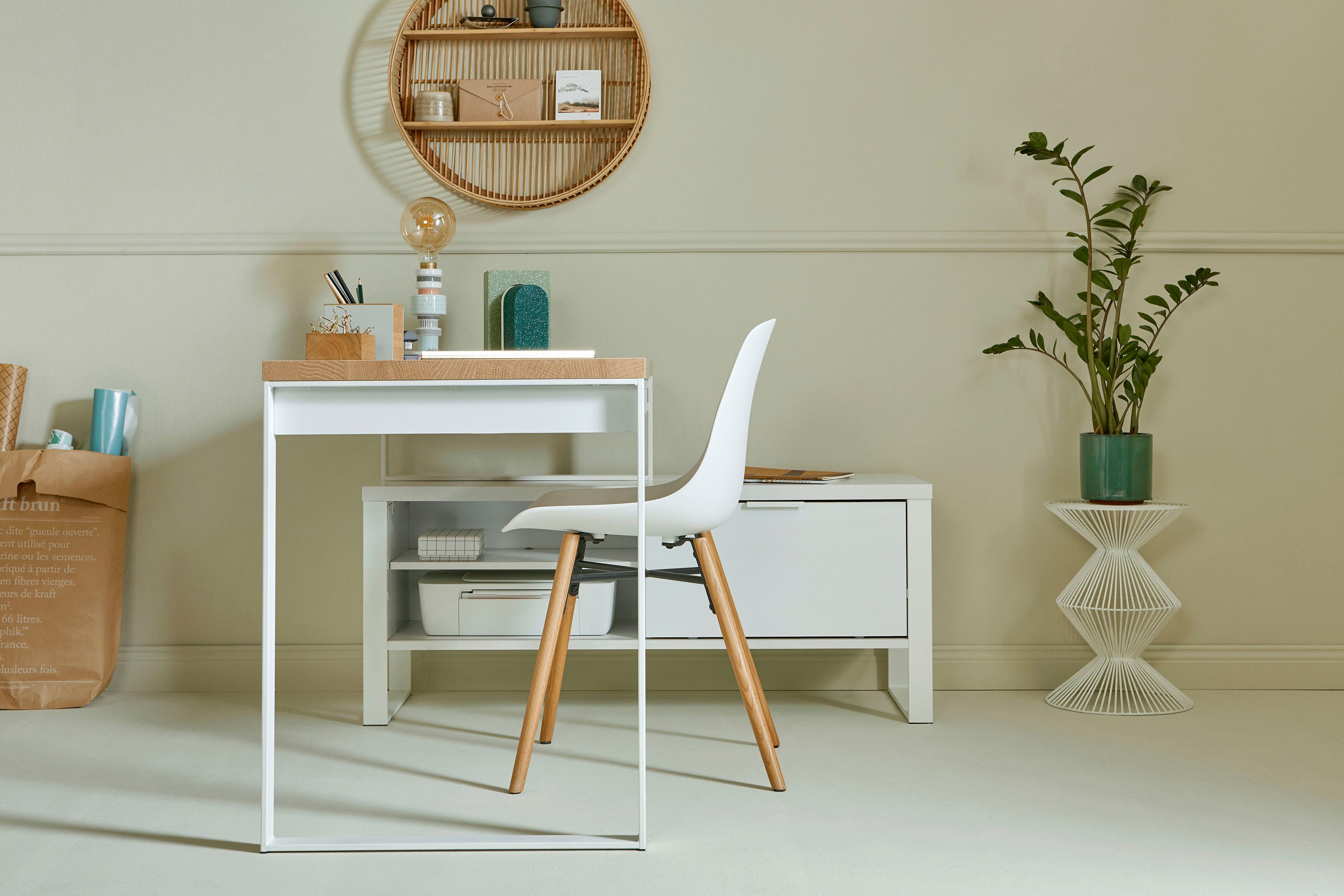 Jahnke Eckschreibtisch LOOP, wechselseitig montierbar