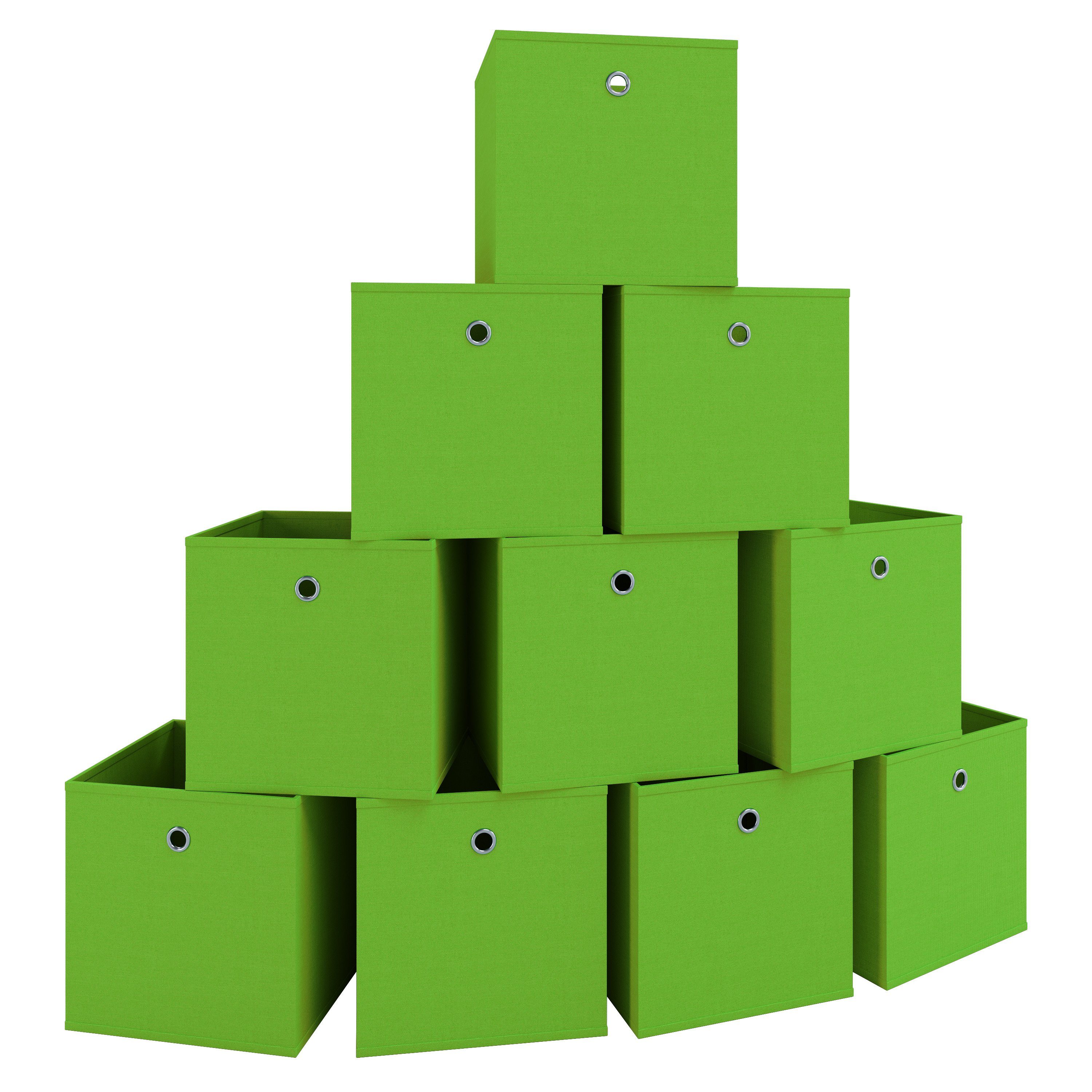 VCM Faltbox 10er Set Faltbox Klappbox Aufbewahrungsbox Boxas