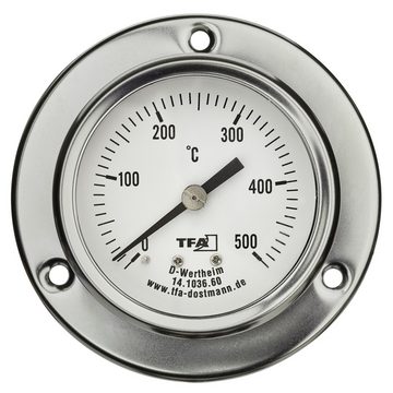 TFA Dostmann Grillthermometer TFA 14.1036.60 analoges Profi-Backofenthermometer Garraumthermometer