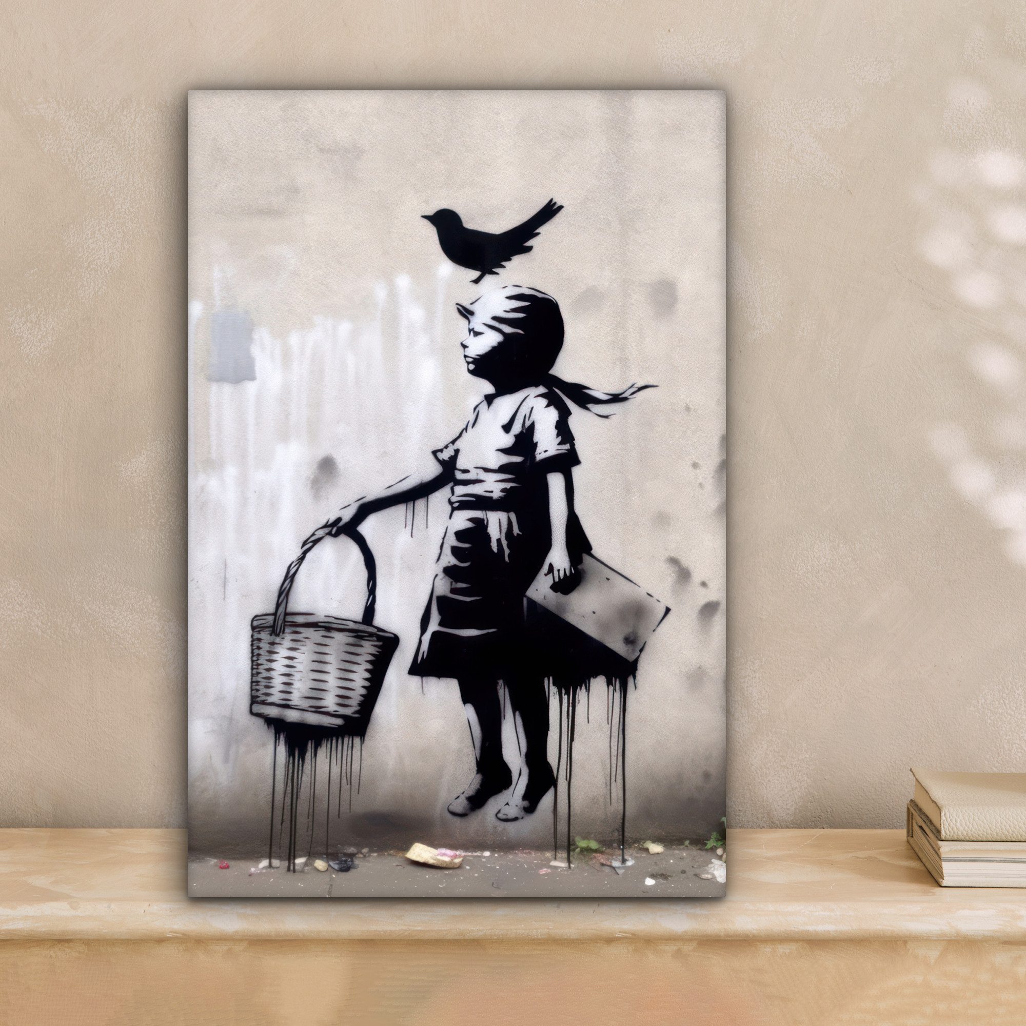 OneMillionCanvasses® Leinwandbild Graffiti - Mädchen - günstig online kaufen