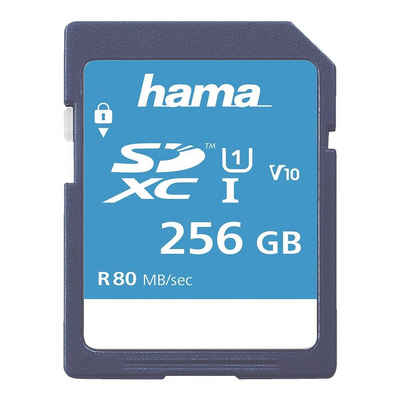 Hama Class 10 UHS-I Speicherkarte (256 GB, 80, für Full-HD- und 3D-Videos geeignet)