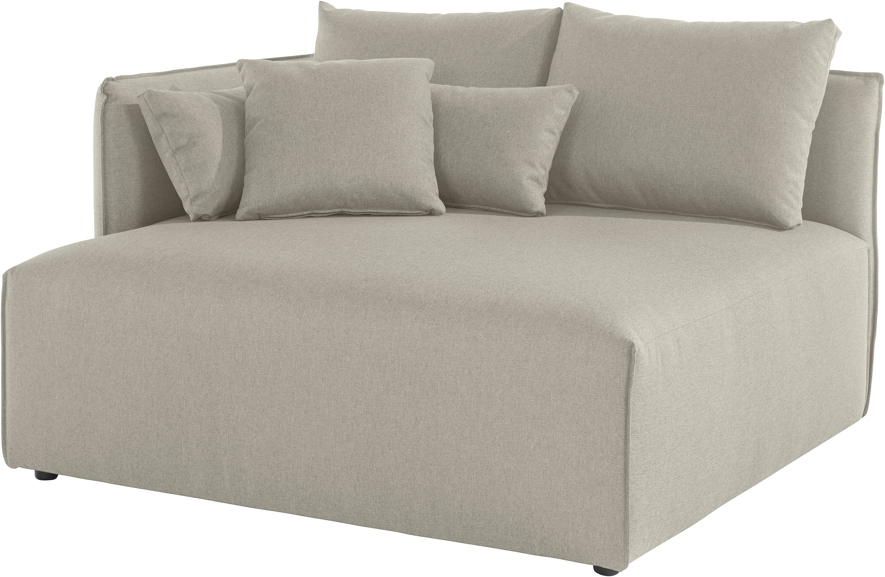 OTTO home Ottomane Nöre, kurzes Lounge-Modul - zum Zusammenstellen, Breite 138 cm, Tiefe 128 cm