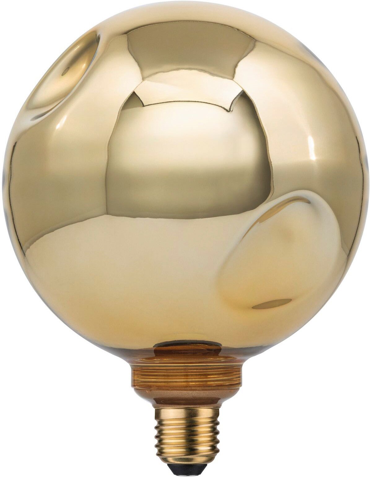 Paulmann LED-Filament Vint G150 400lm 2700K gold 3step dim 4,7W 230V 3Dellen, E27, 1 St., Warmweiß, Dimmbar