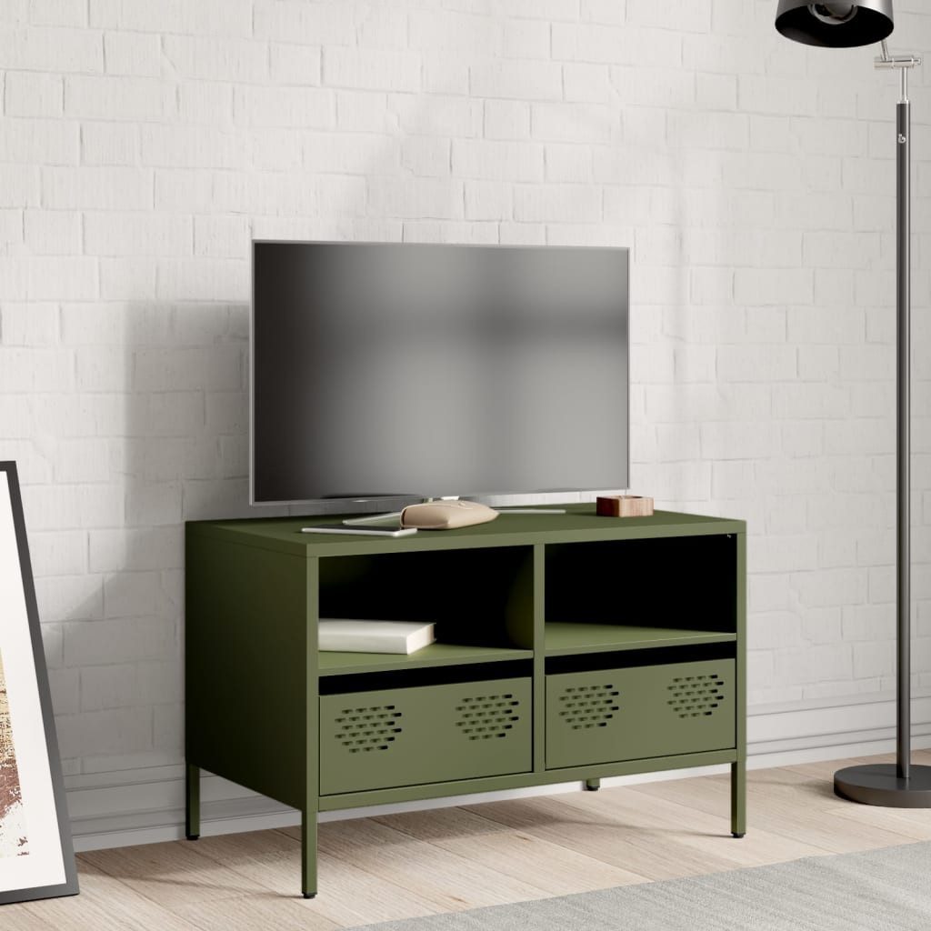 vidaXL TV-Schrank TV-Schrank Olivgrün 68x39x43,5 cm günstig online kaufen