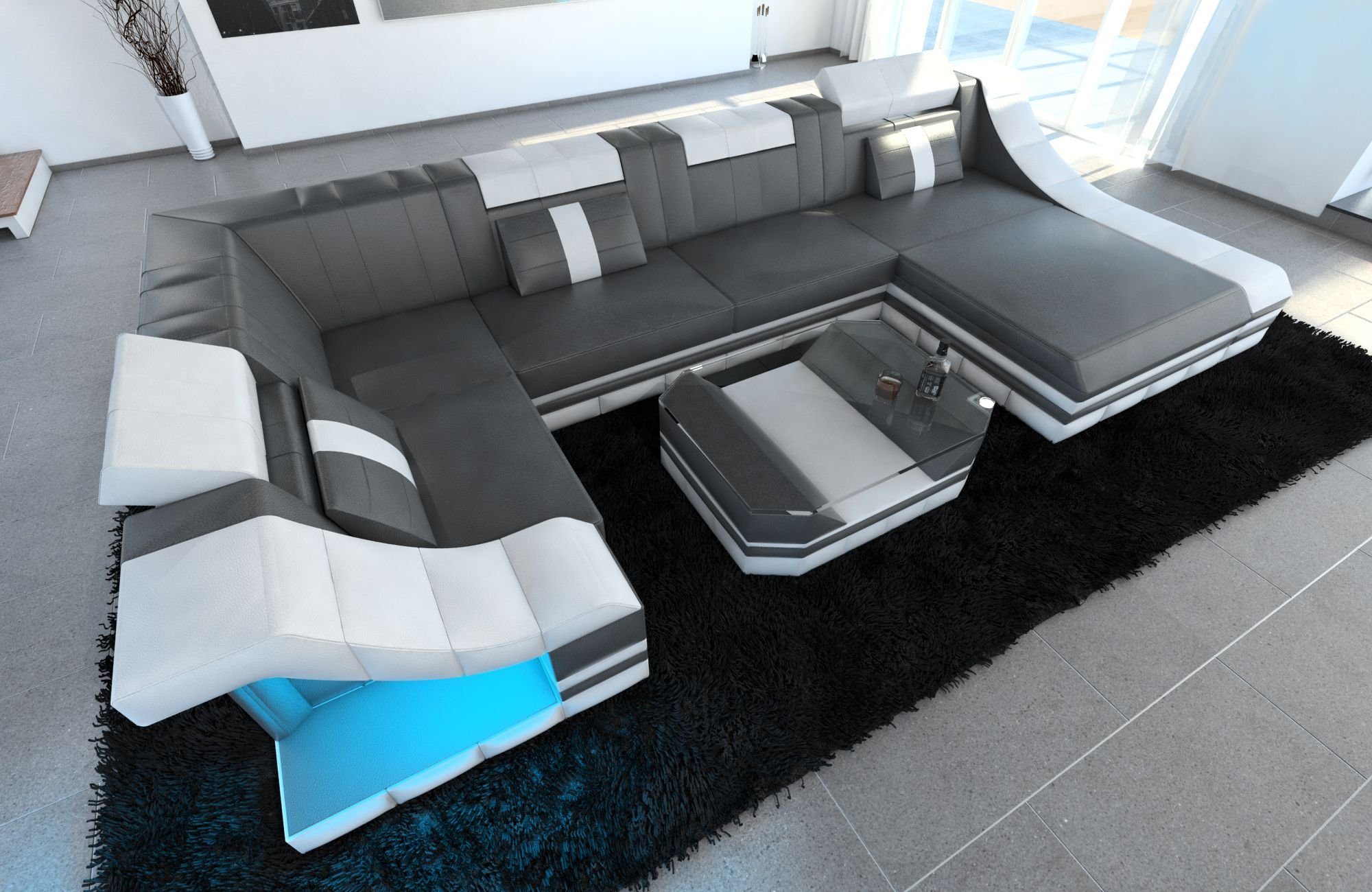 Sofa Dreams Wohnlandschaft Ledersofa Ledercouch Turino günstig online kaufen