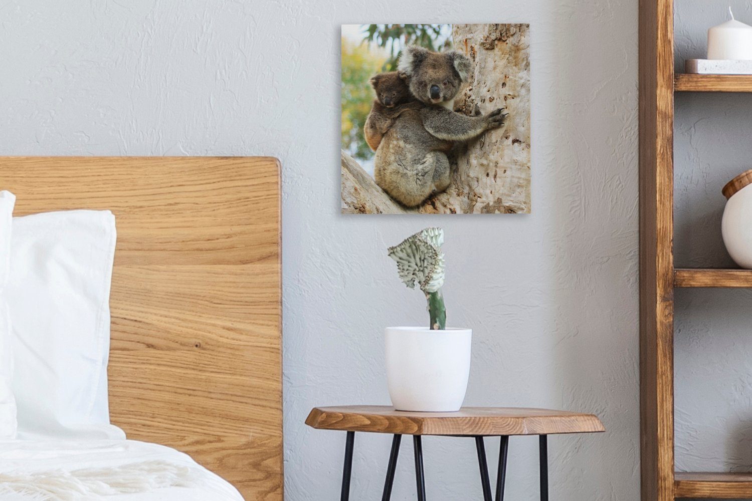 Leinwandbild St), - Jungen Baum - Mädchen, Koalas OneMillionCanvasses® Leinwand Bilder (1 Schlafzimmer Wohnzimmer - Kind - für