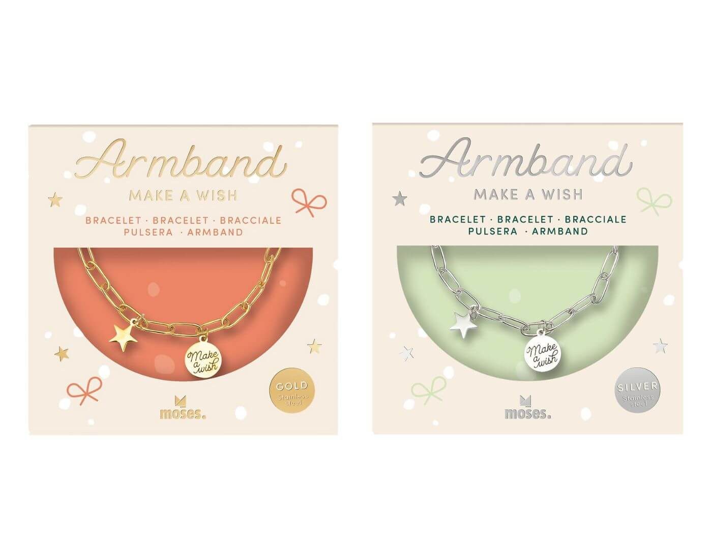 moses Adventskalender Sternchen-Armband Make a wish (einzeln)