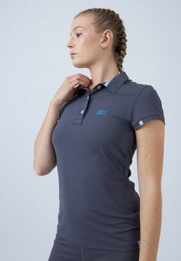 SPORTKIND Funktionsshirt Golf Poloshirt Damen & Mädchen grau