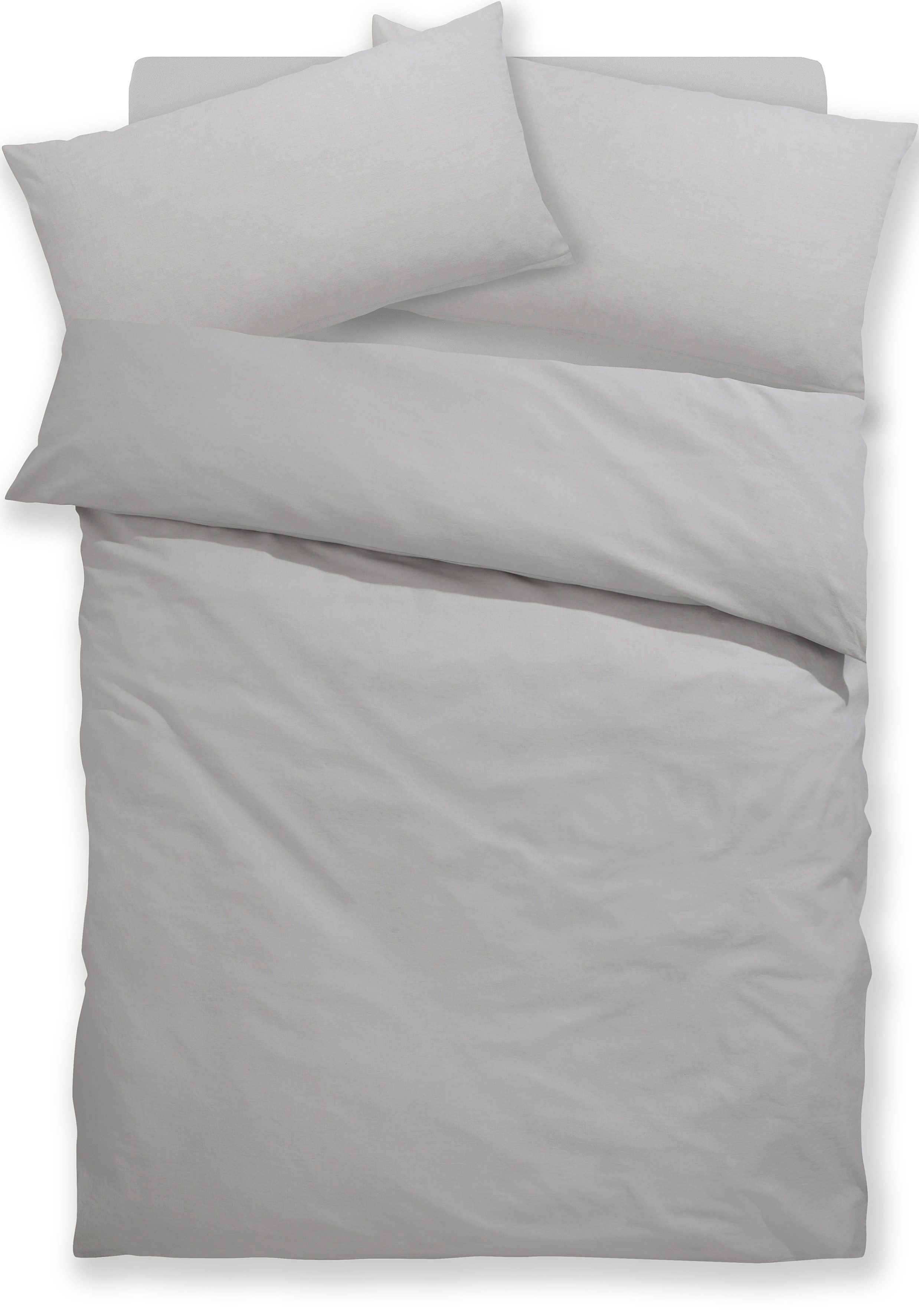 OTTO home Bettwäsche Luisa, Baumwoll-Leinen Mix, 2 teilig, 4 Qualitäten für dein perfektes Schlafgefühl (von Komfort bis Premium)