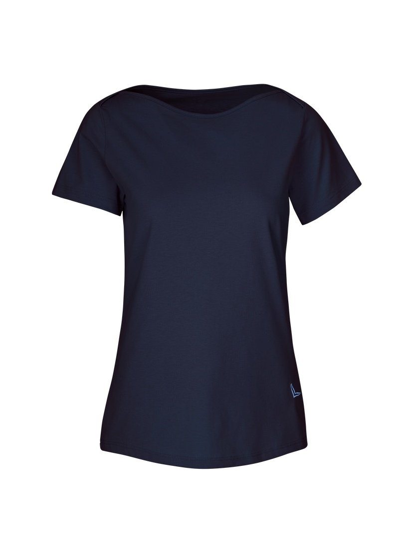 Trigema T-Shirt TRIGEMA Schickes T-Shirt navy-C2C in Öko-Qualität Damen