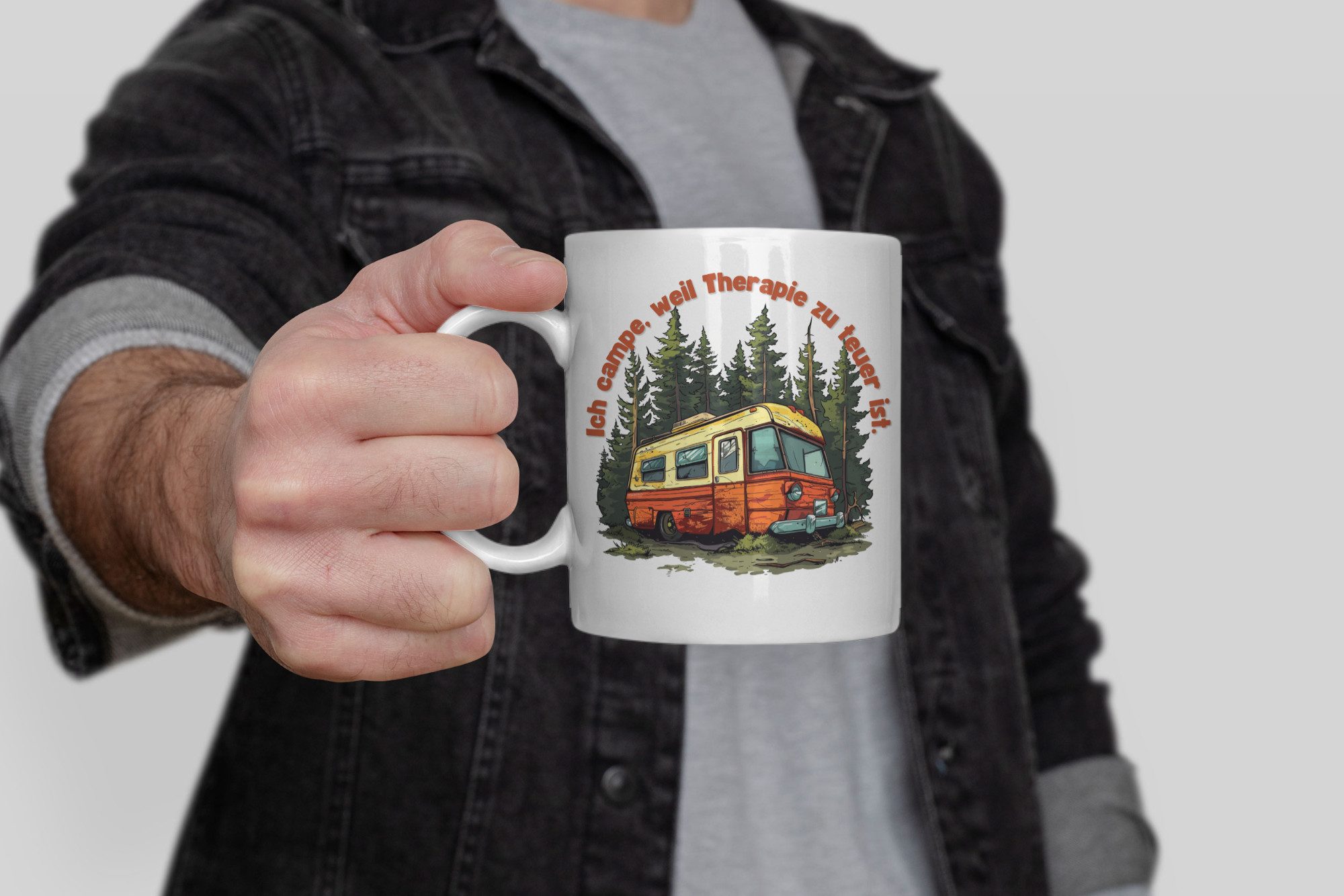 WS-Trend Tasse Camping Camper Wohnwagen Kaffeetasse Teetasse Geschenkidee, Keramik