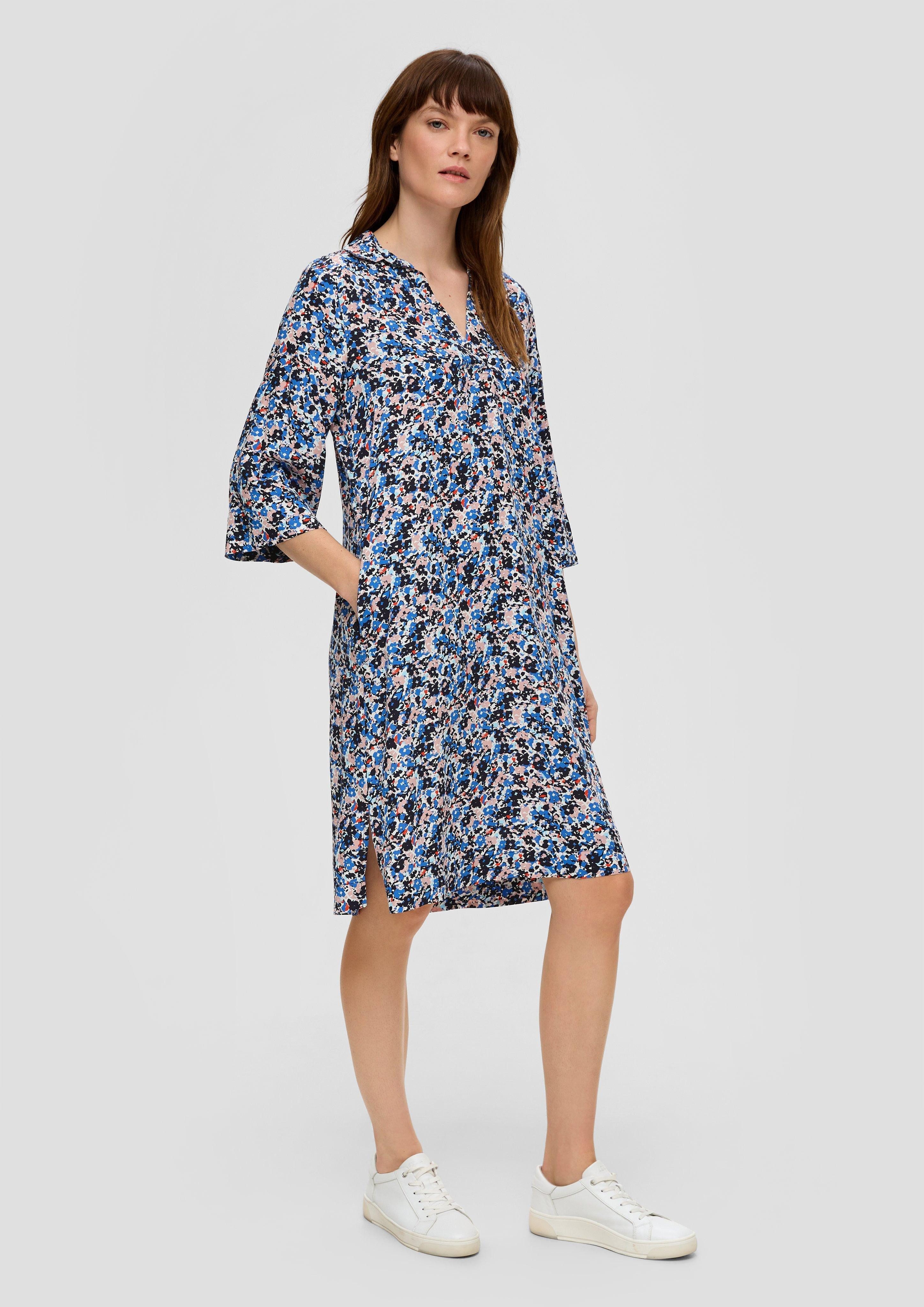 s.Oliver Maxikleid Blusenkleid aus Viskose günstig online kaufen