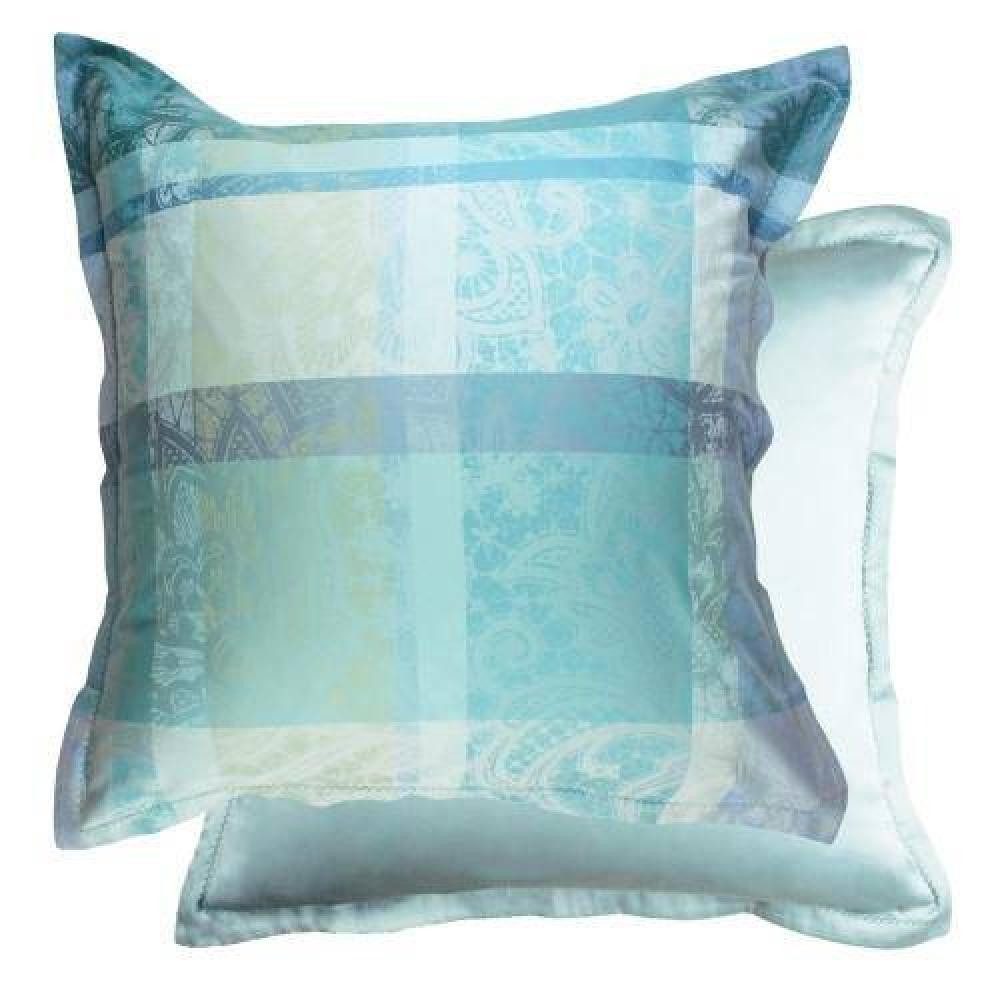 Garnier Thiebaut Bettwäsche MILLE DENTELLES Turquoise von Garnier Thiebaut, Damast Satin, 1 teilig