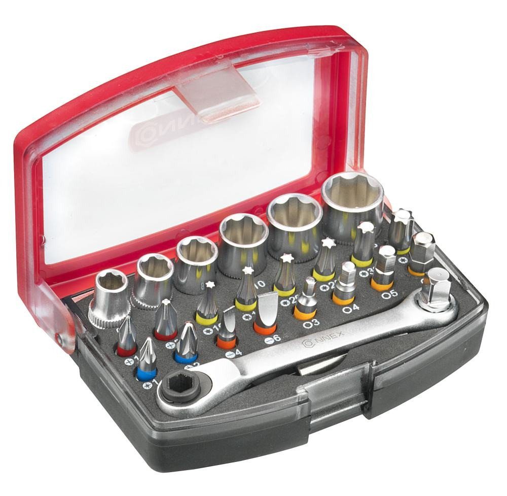 Steckschlüssel Connex Bit-Set mit Ratsche 25-teilig inkl. Ratsche