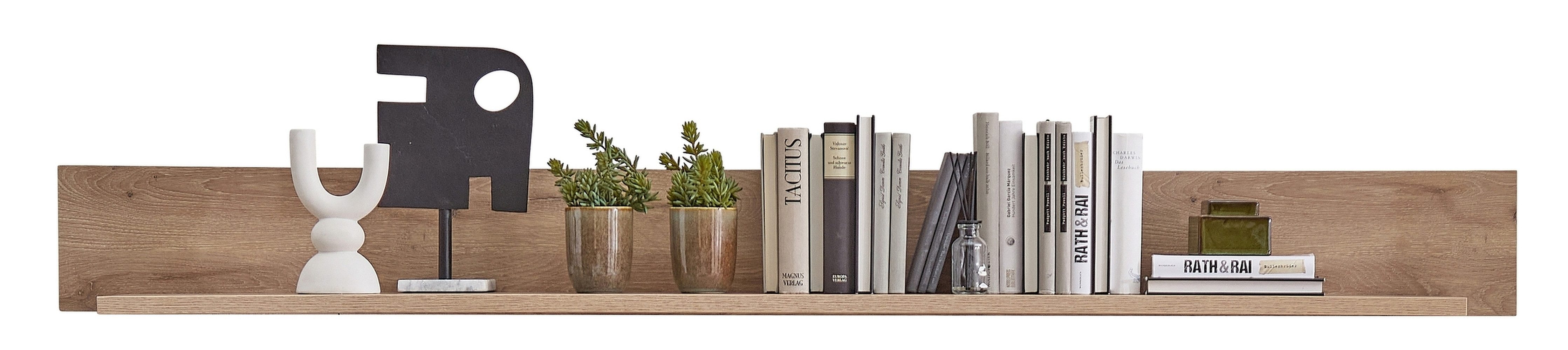 Innostyle Wandboard in Viking Eiche Dekor, Holzwerkstoff - 180x18x22cm (BxHxT)